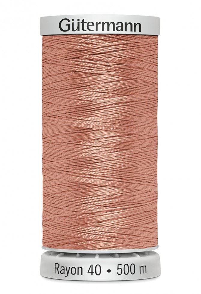 Gutermann No 40 Sulky Rayon Embroidery Thread 500M Rayon Thread Suitable For Embroidery - 1019 - 500 Metres