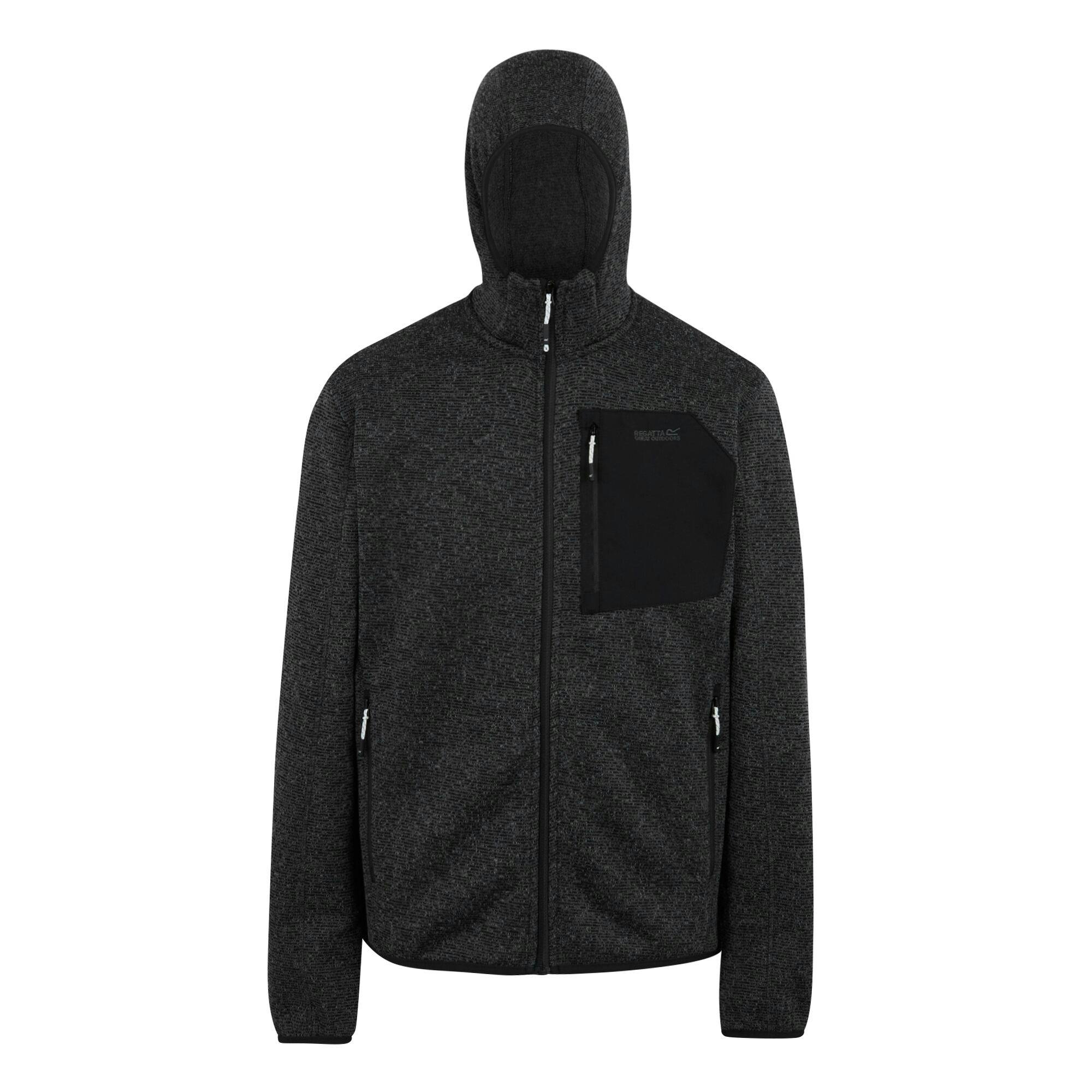 Regatta (Xl, Ash) Mens Newhill Marl Full Zip Fleece Jacket - Image 2