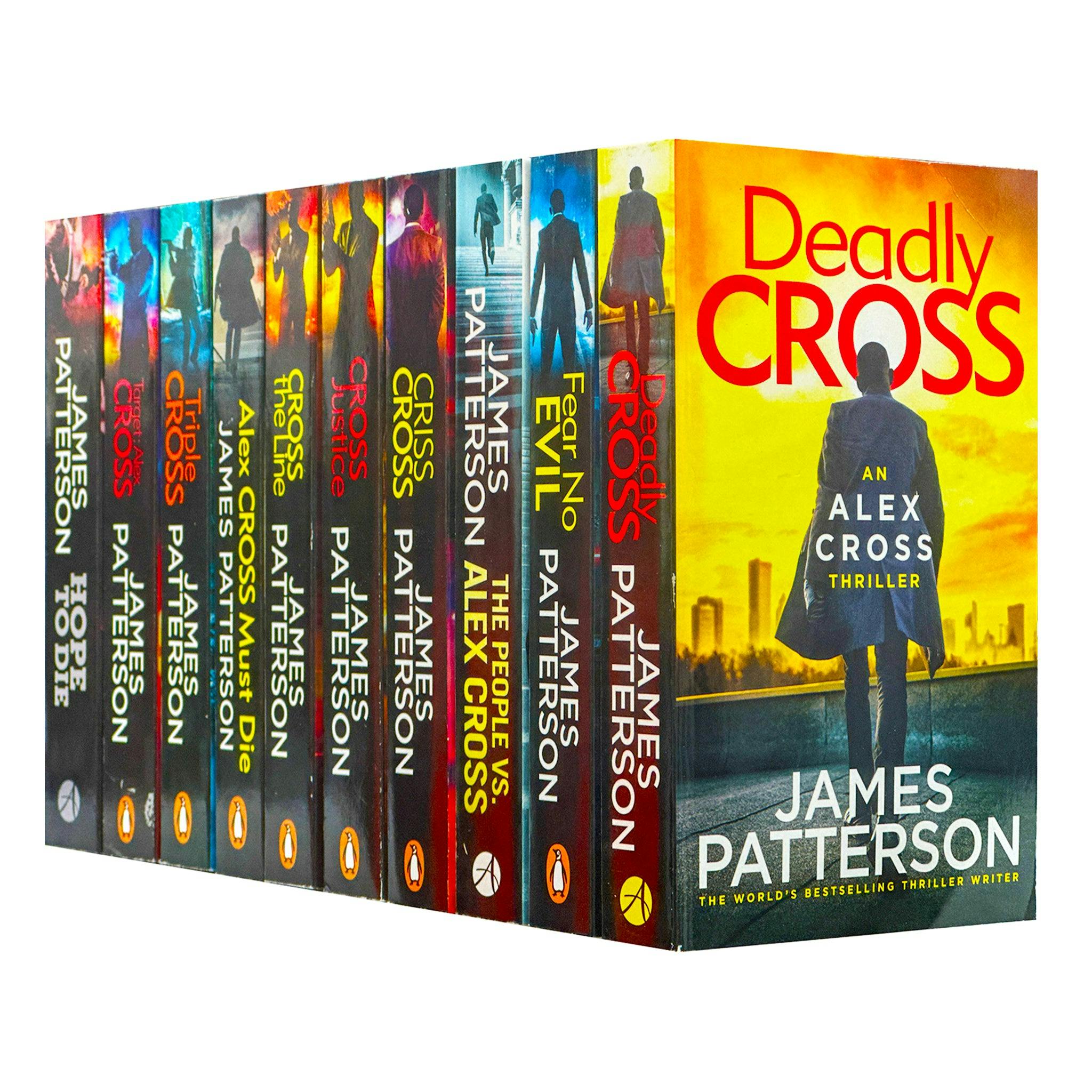 Various Publishers James Patterson Alex Cross Series 10 Books Collection Set (Fear No Evil, The People Vs. Alex Cross, Criss Cross, Cross The Line, Deadly Cross & More)