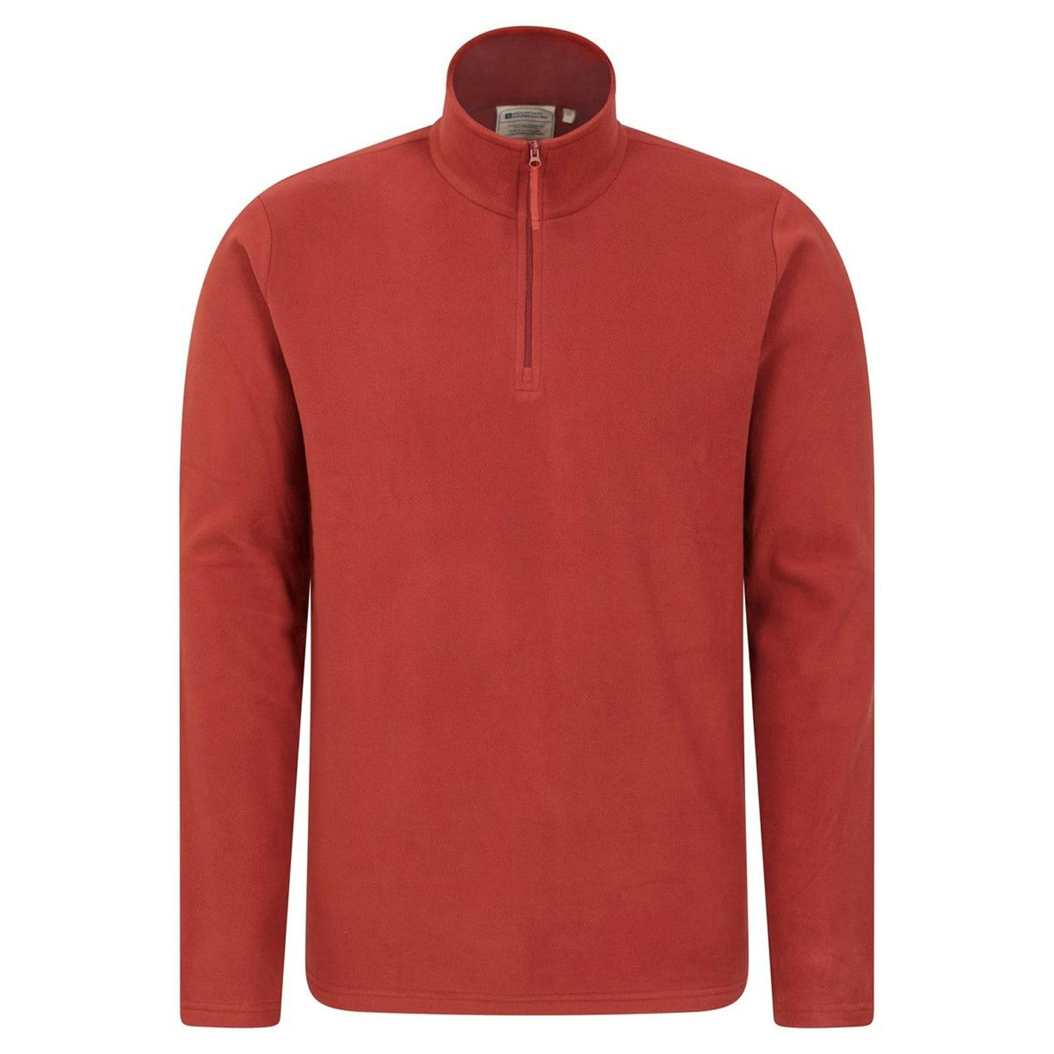 Mountain Warehouse Men's Red Camber Ii Half Zip Fleece - Xl - 100% Polyester