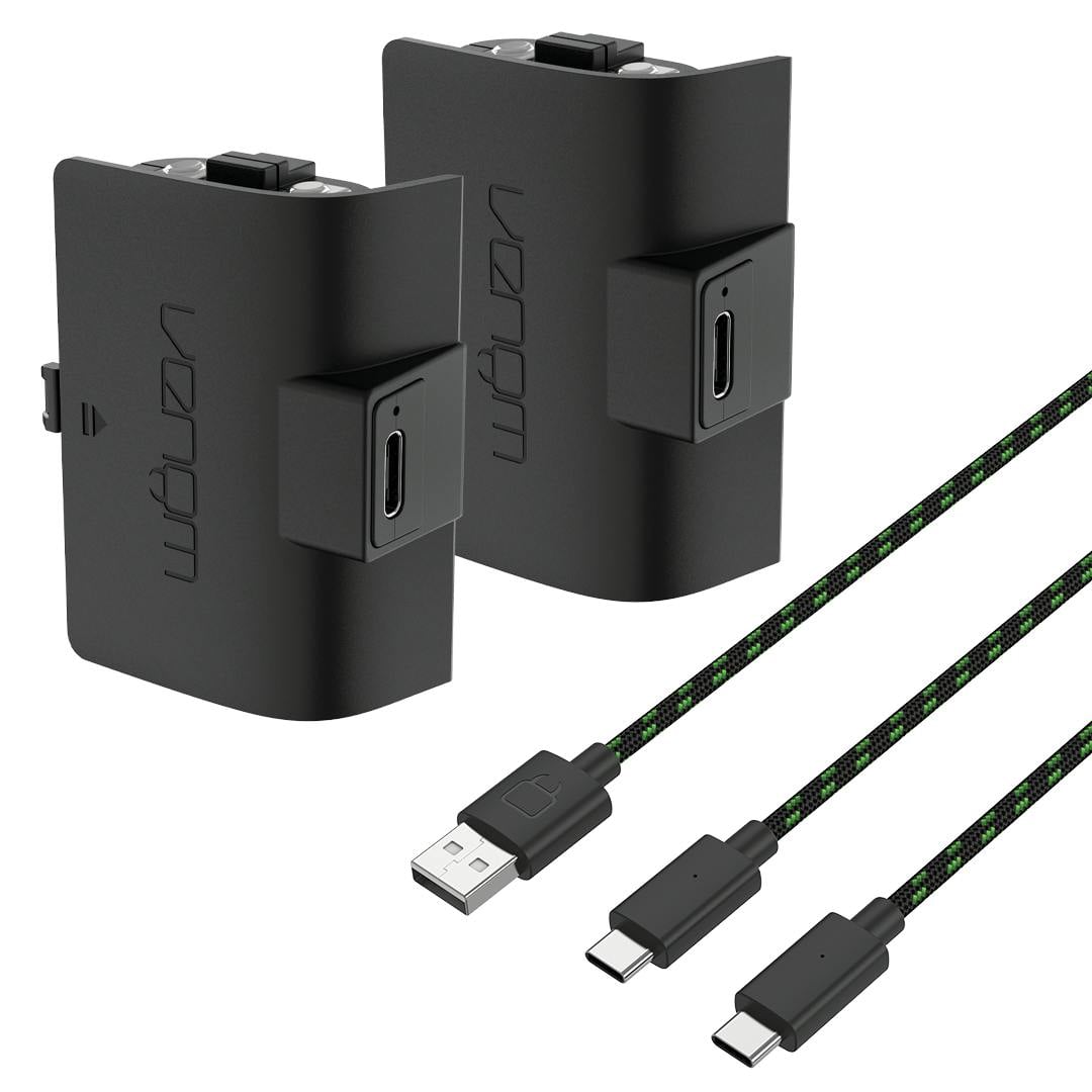 Venom Black High Capacity 1100Mah Rechargeable Battery Twin Pack - (Xbox Series X & S / Xbox One)