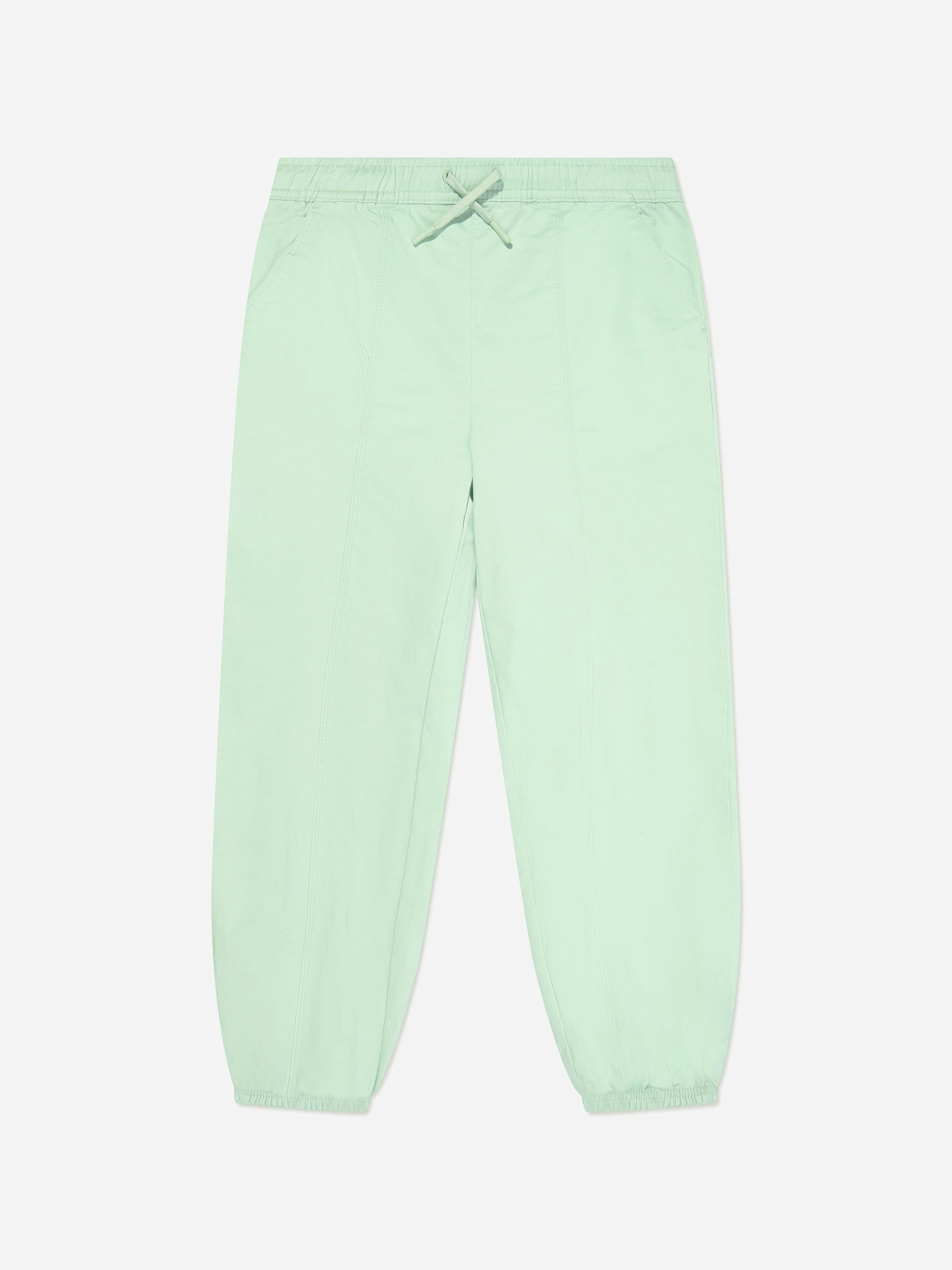 Converse Girls Green Relaxed Woven Joggers In - 12 - 13 Yrs