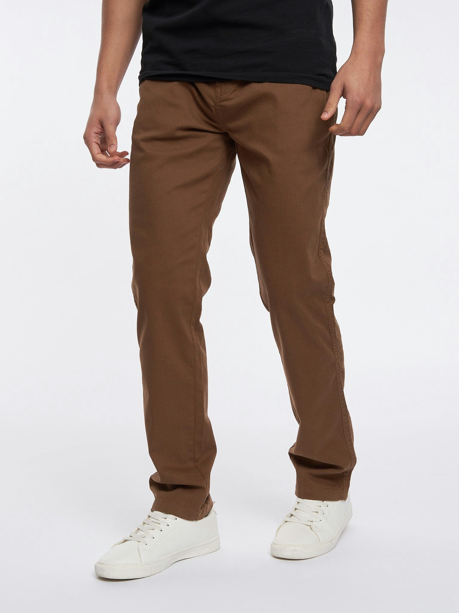 Crosshatch Men's Roysden Chinos Cinnamon - W30 L30