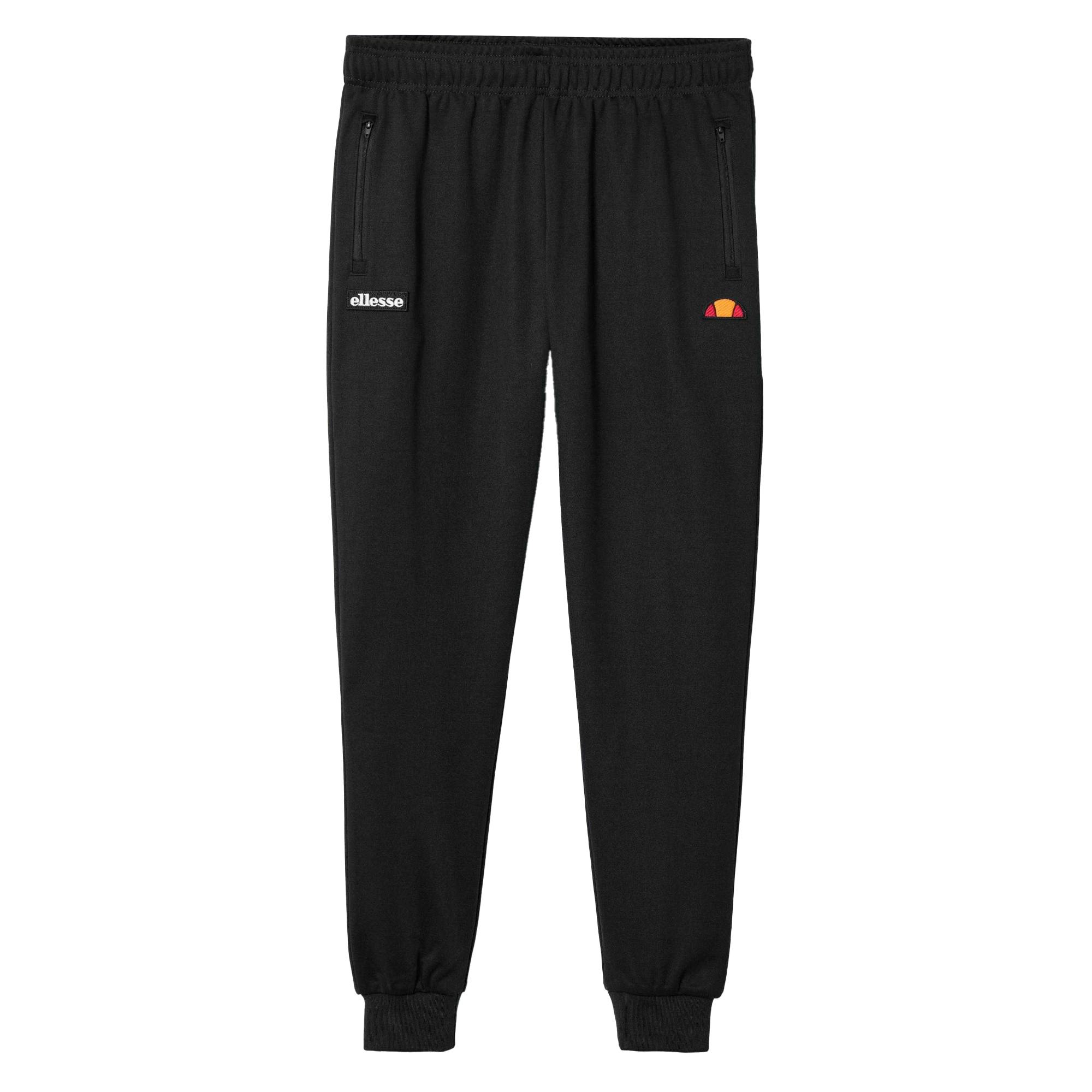 Ellesse Men's Black Bertoni Tracksuit Bottoms - Xs - 50% Cotton/50% Polyester