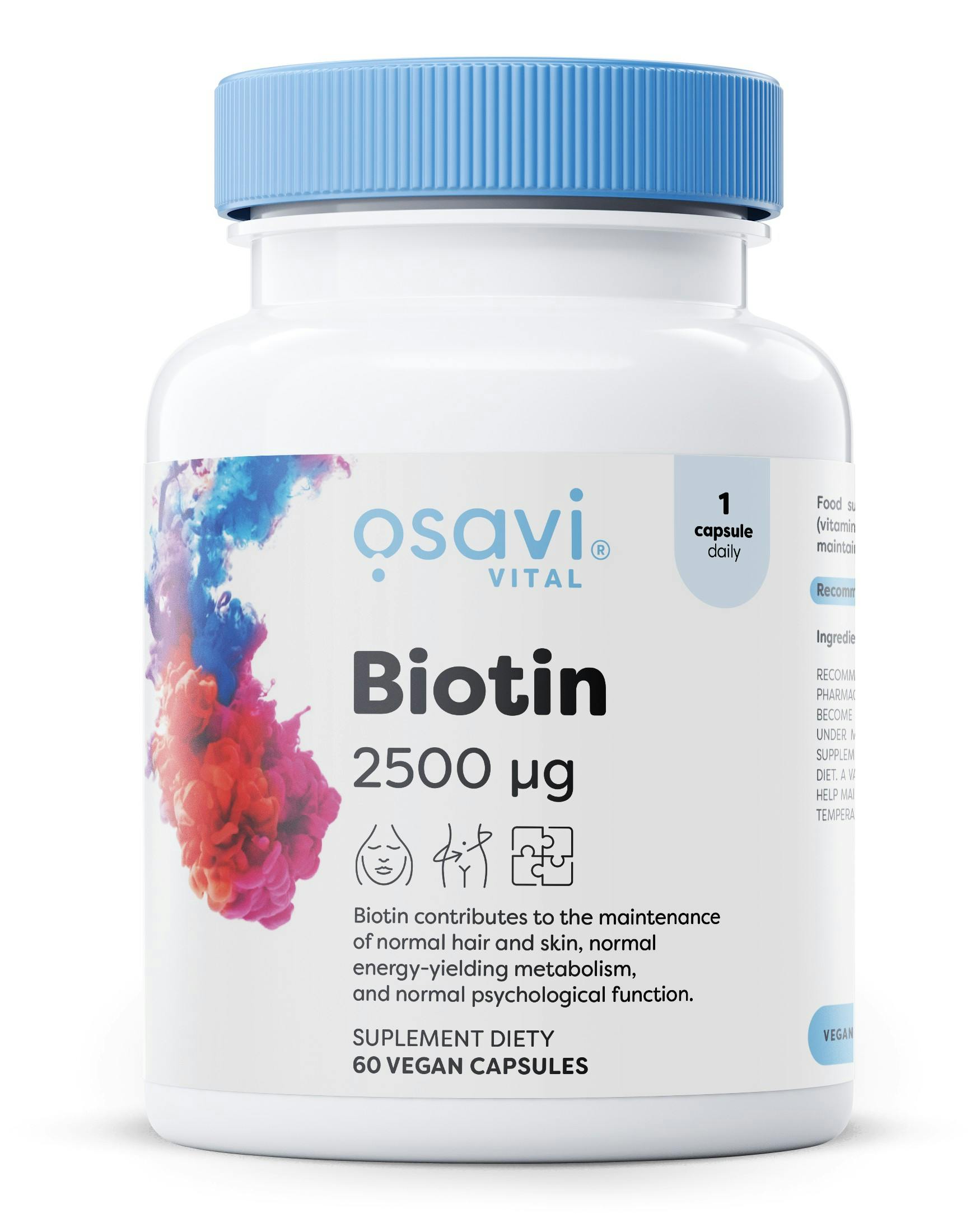 Osavi Biotin, 2500Mcg - 60 Vegan Caps - Image 5