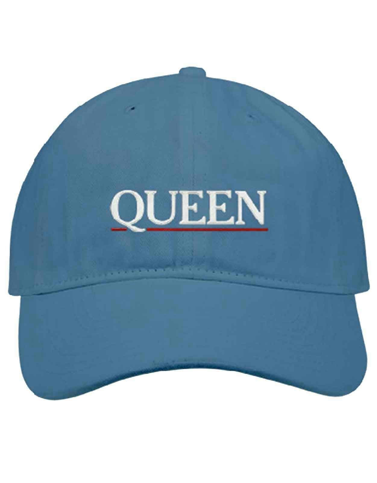 Paradiso Clothing Unisex Blue Queen Underline Band Logo Denim Strapback
