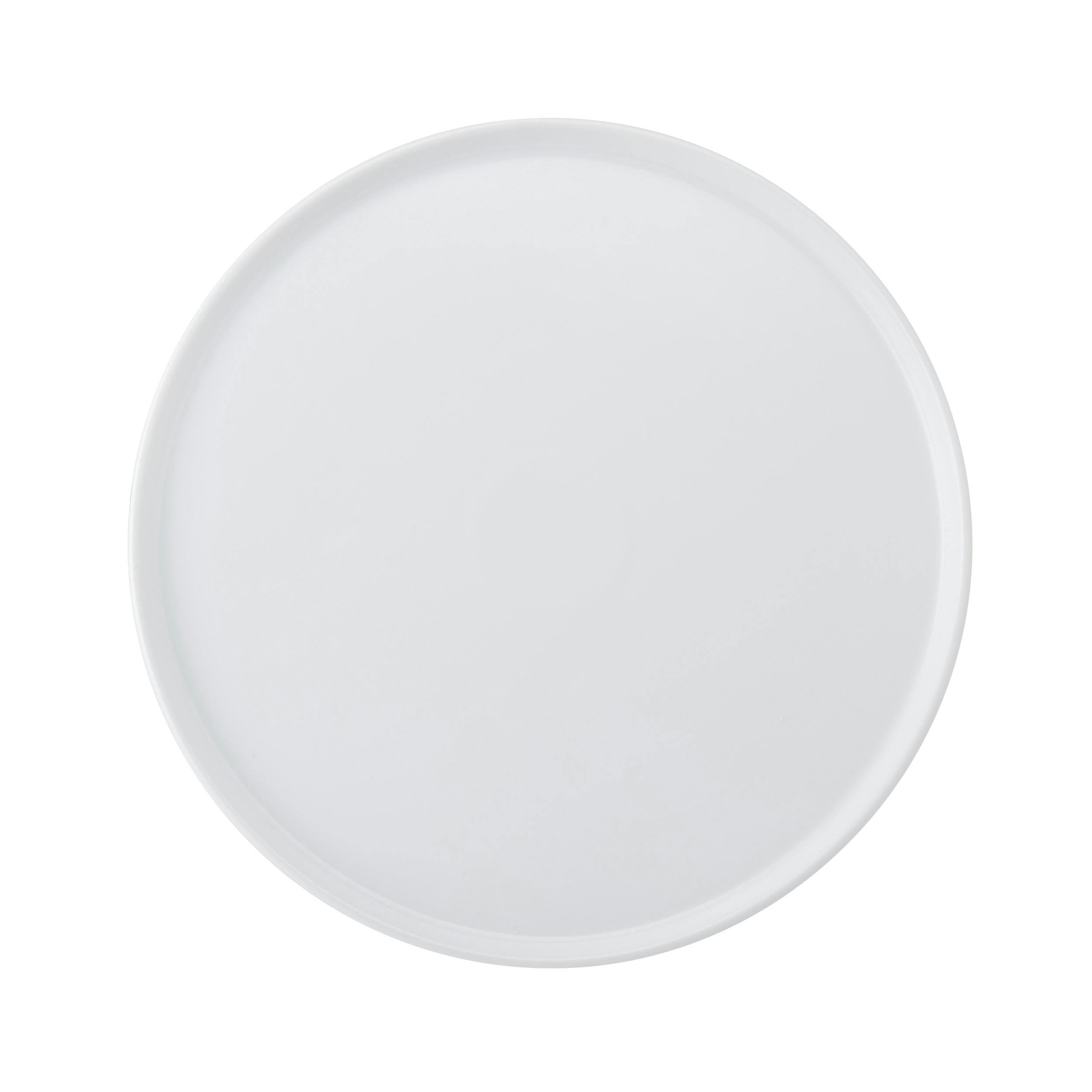 Rackhams White Chalk Porcelain Pizza Plate, 32Cm - Porcelain - Plate