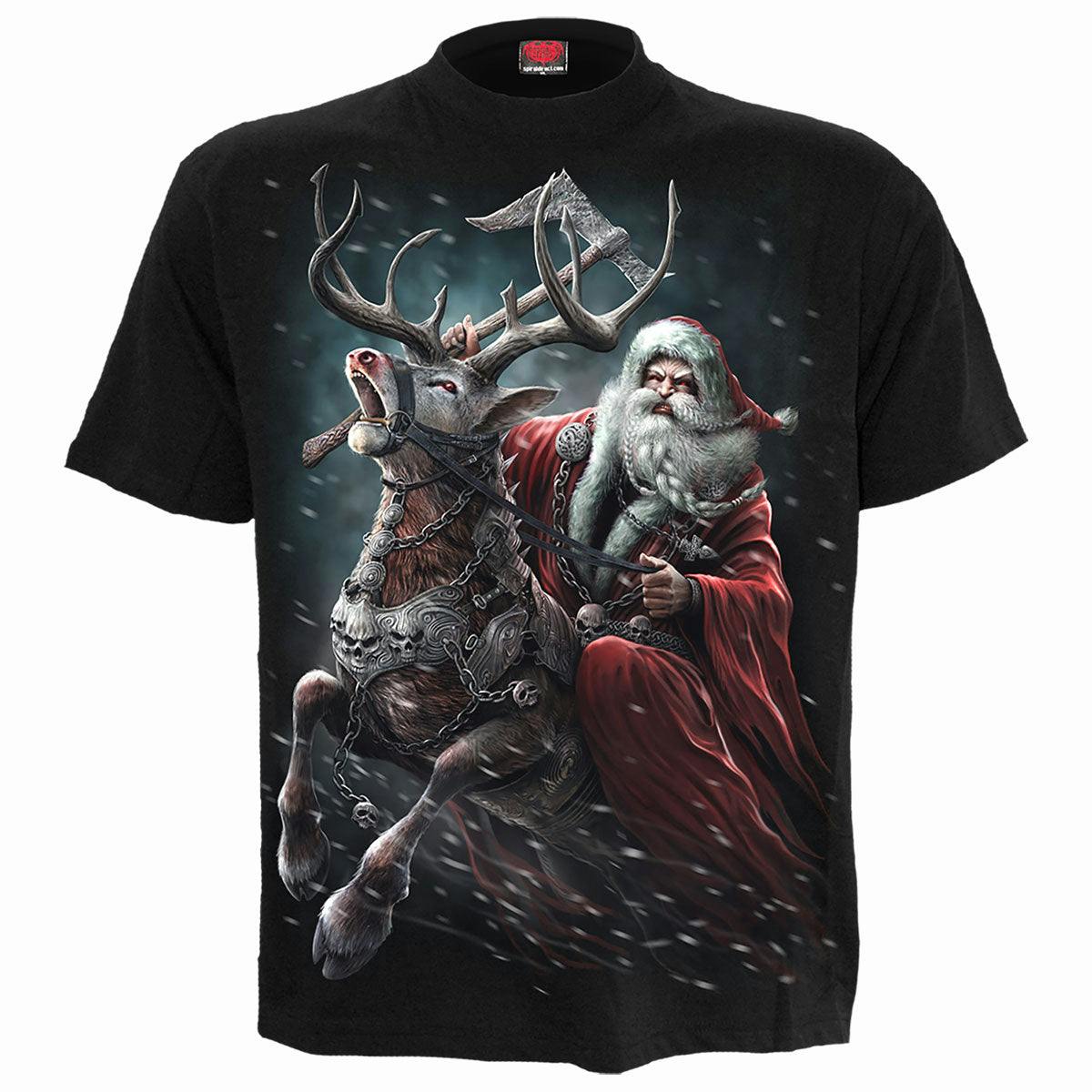 Spiral Black Sleigher - T-Shirt - Xxl - Digital