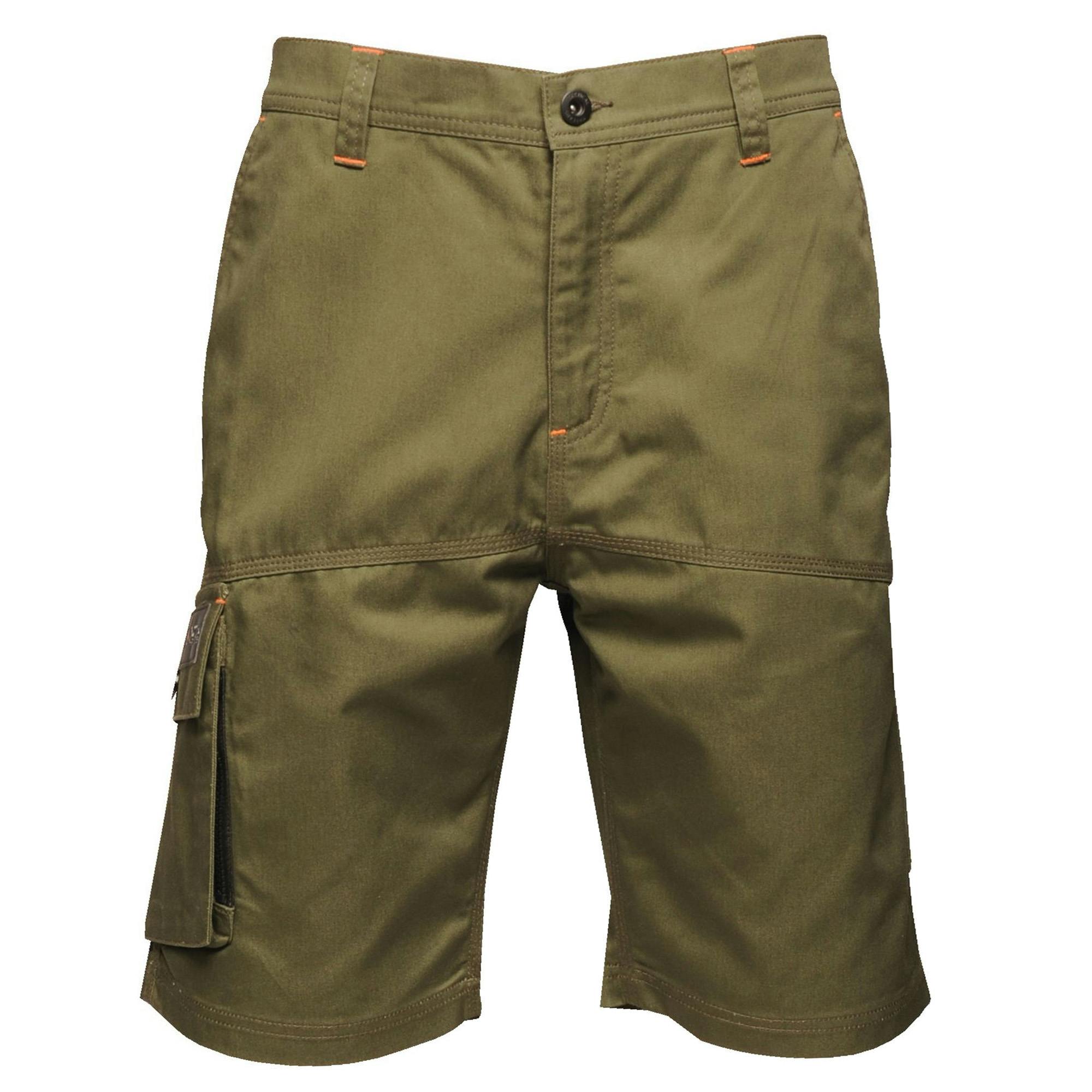 Regatta Men's Dark Heroic Cargo Shorts - Khaki - 34 - Khaki - 65% Polyester/35% Cotton