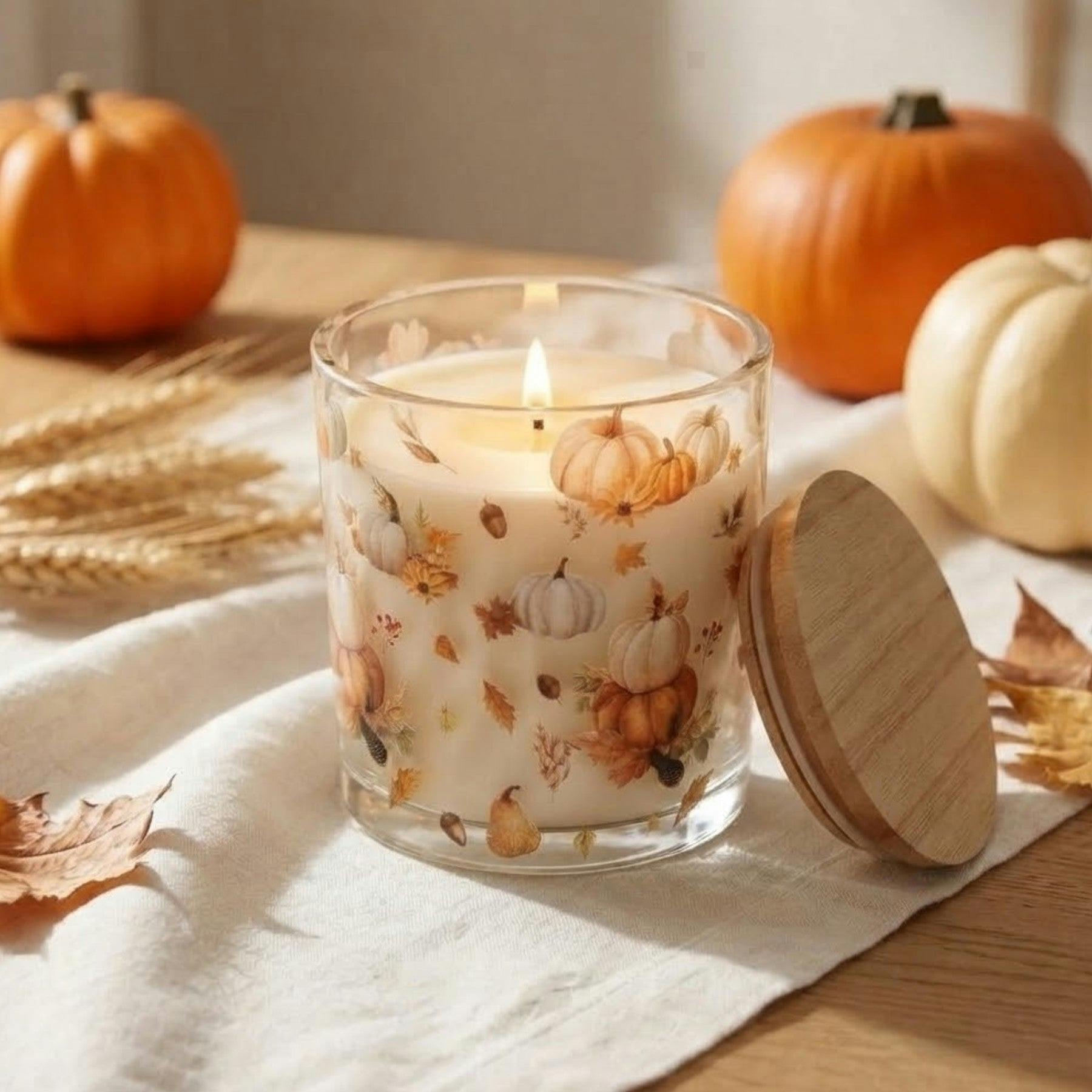 Garden Greatness Pumpkin Scented Jar Candle With Lid