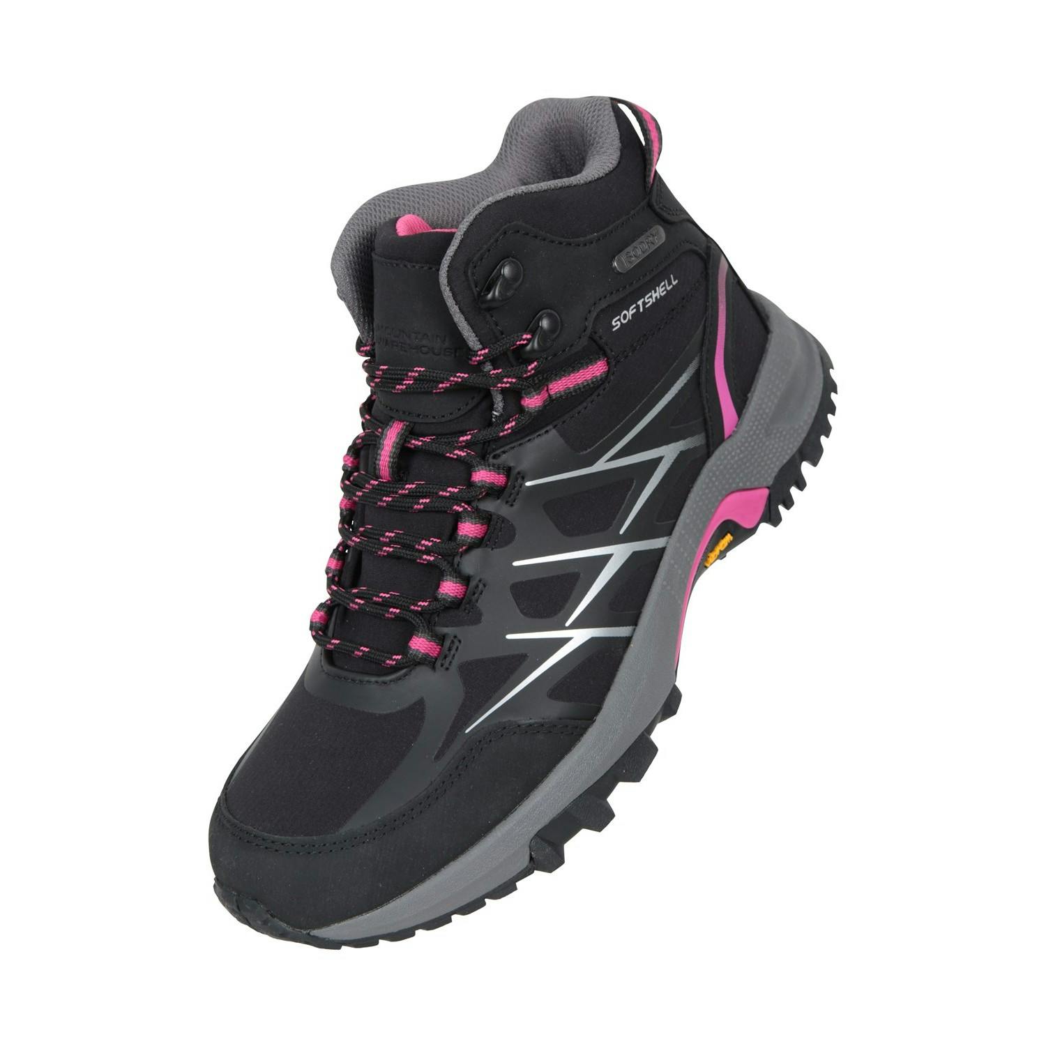 Mountain Warehouse - Women's - Byzantine Waterproof Walking Boots - Vibram - Black - Size 5 - Image 2
