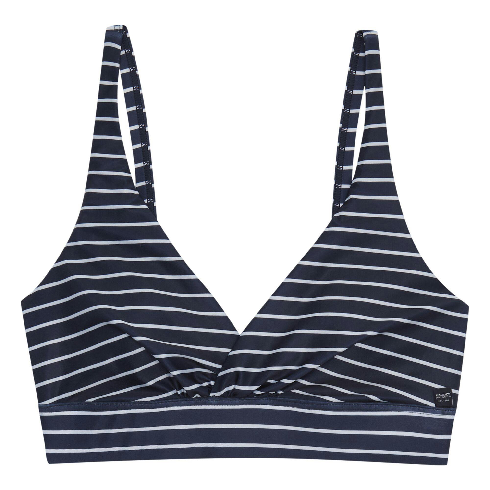 Regatta Womens/Ladies Paloma Stripe Textured Bikini Top (Navy/White) - Size 14 UK - Image 3