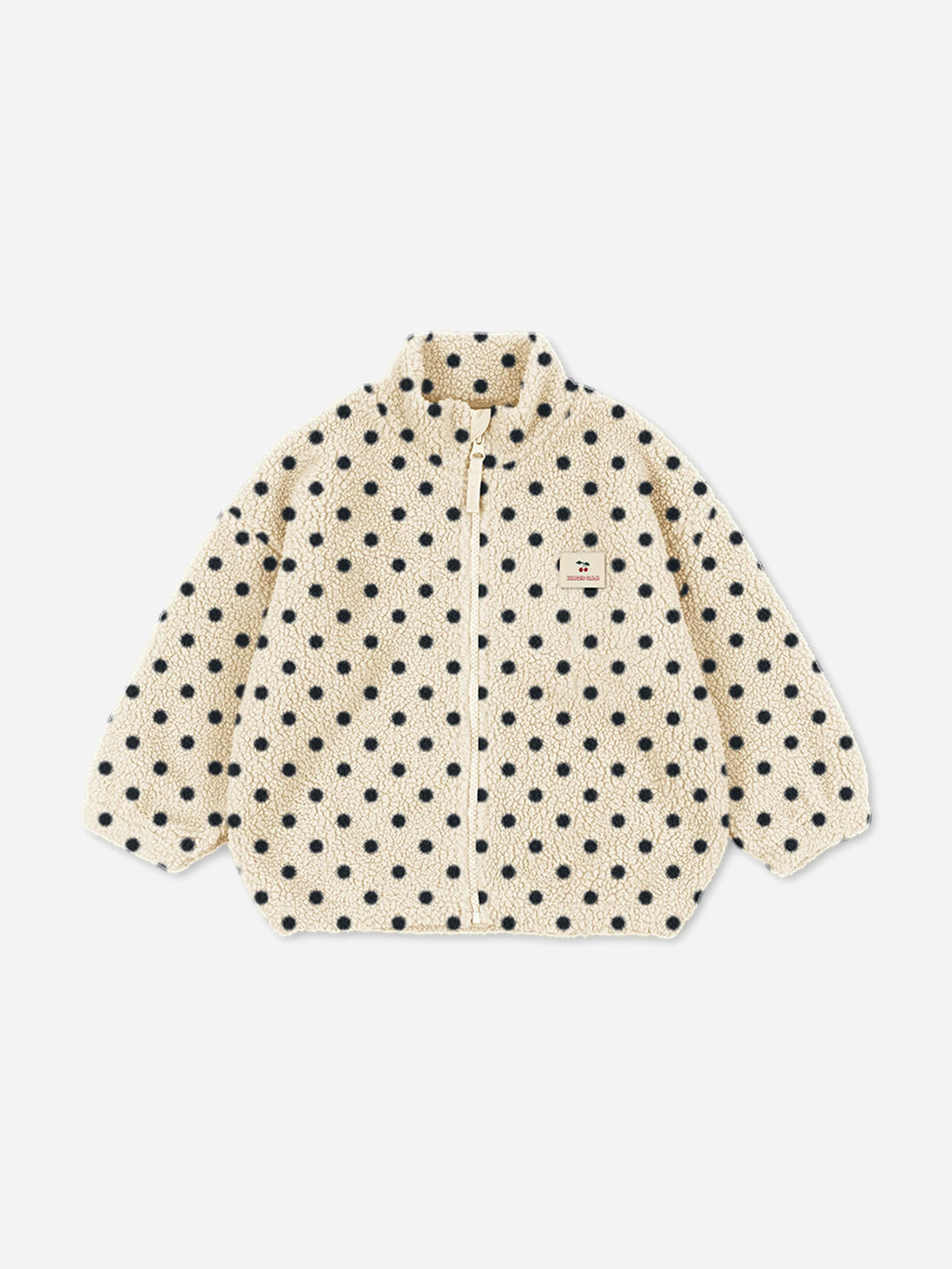 Konges Slojd Girls Beige Konges Sløjd Jody Embroidery Teddy Jacket In - Multicoloured - 6 Yrs