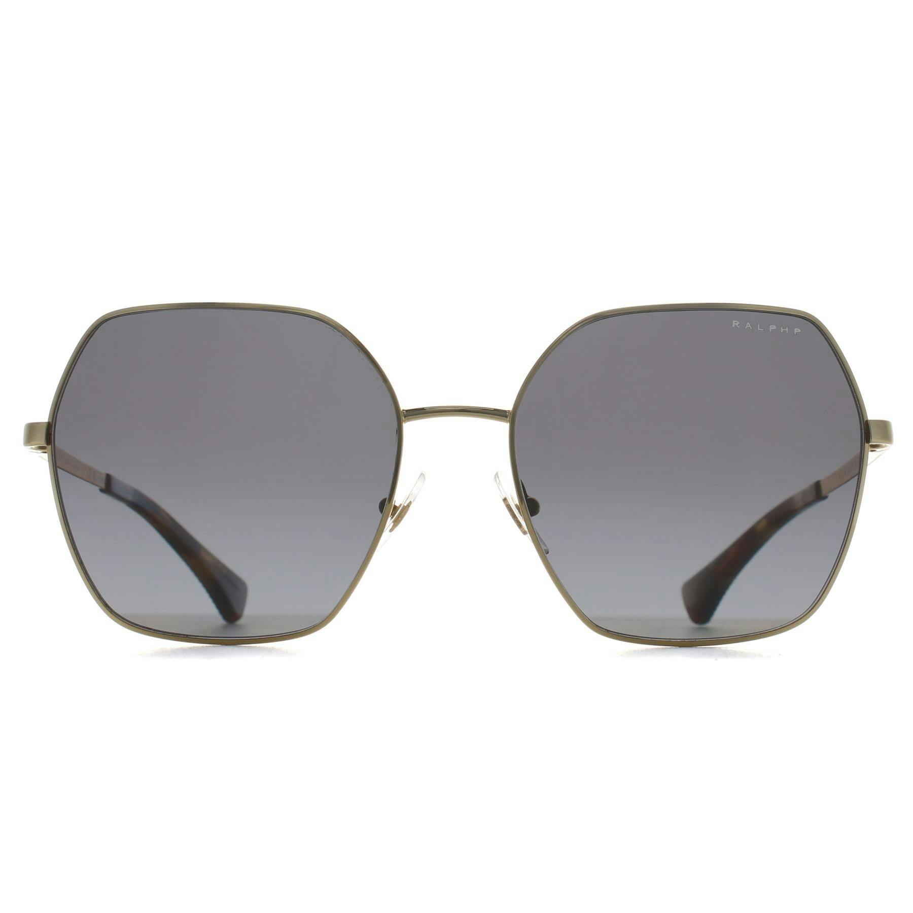 Ralph By Ralph Lauren Women's Gold Square Shiny Polarized Gradient Grey Ra4138 - Image 6