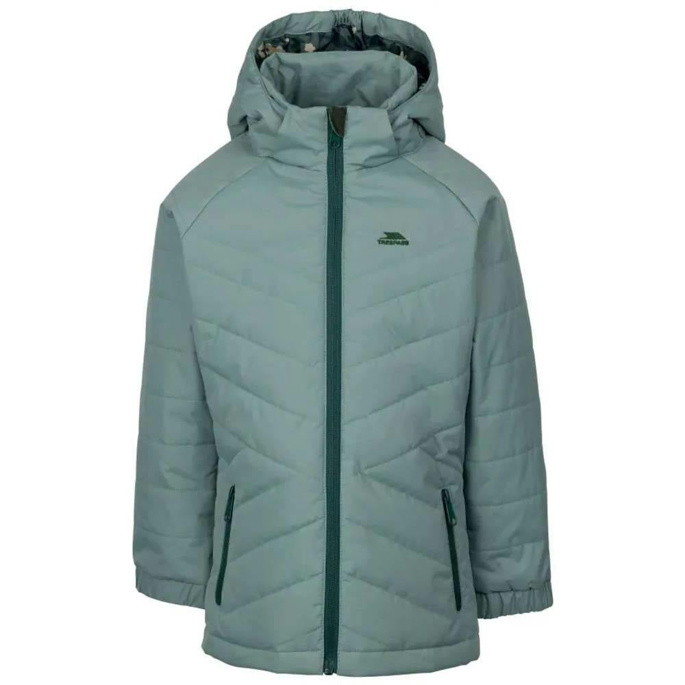 Trespass Childrens/Kids Andee Quilted Casual Jacket - Teal Mist - 11-12 Years - Teal Mist - 100% Pvc Coated Polyester