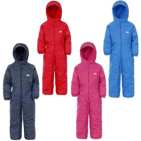 Trespass Red Kids Dripdrop Padded All In One Suit - 6-12 Months