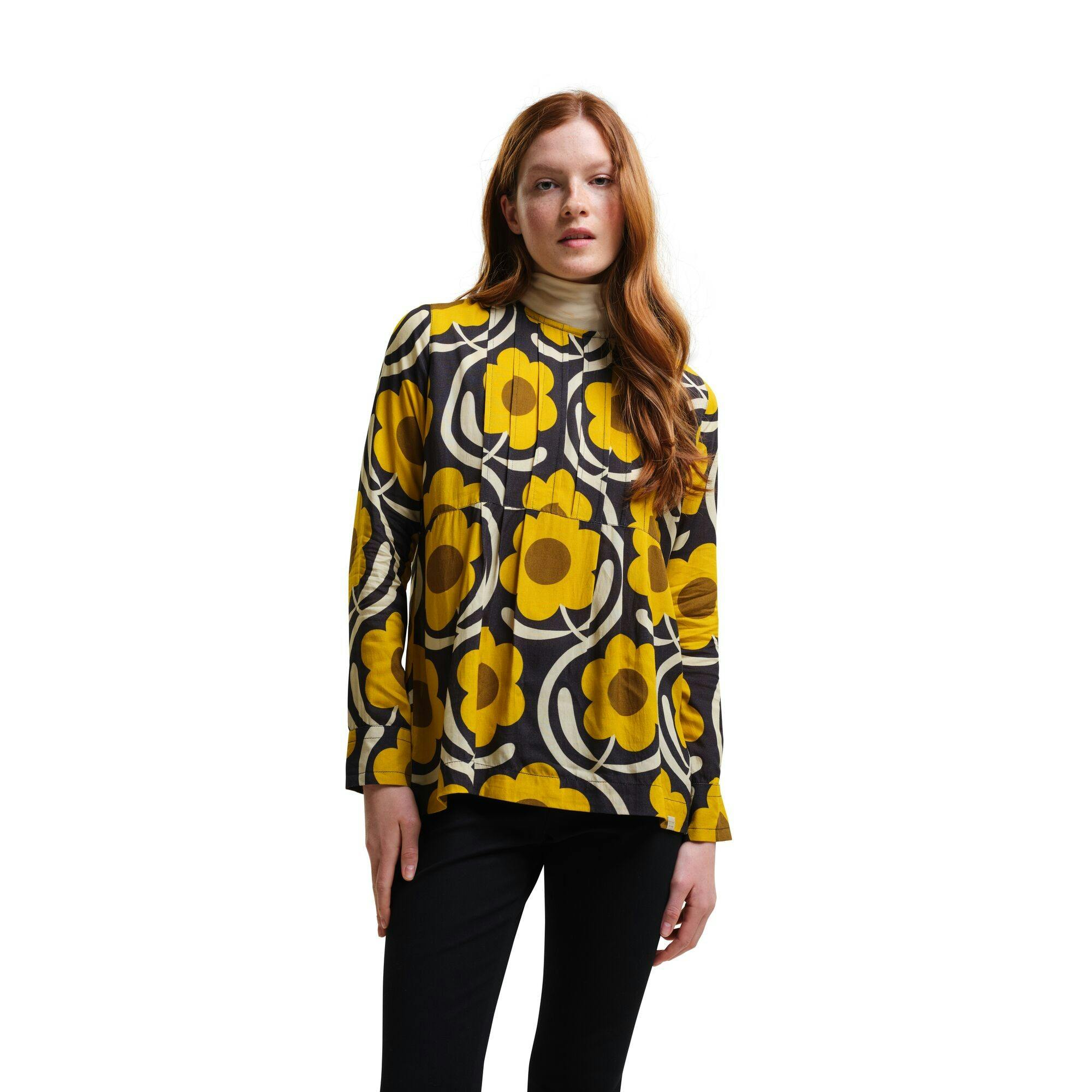 Regatta Women's Yellow Orla Floral Lightweight Breathable Blouse - Apple Blossom - 14 Uk - Apple Blossom - 100% Viscose