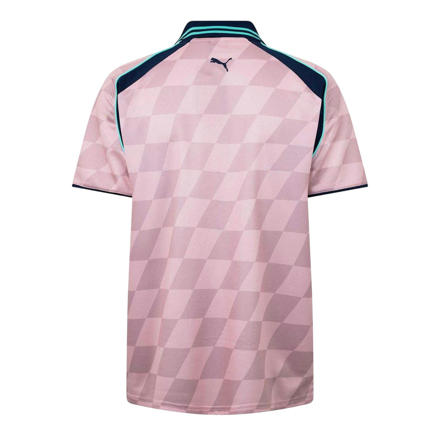 Puma Men's Mauve Checkerboard Performance T-Shirt - Xl - 100% Polyester
