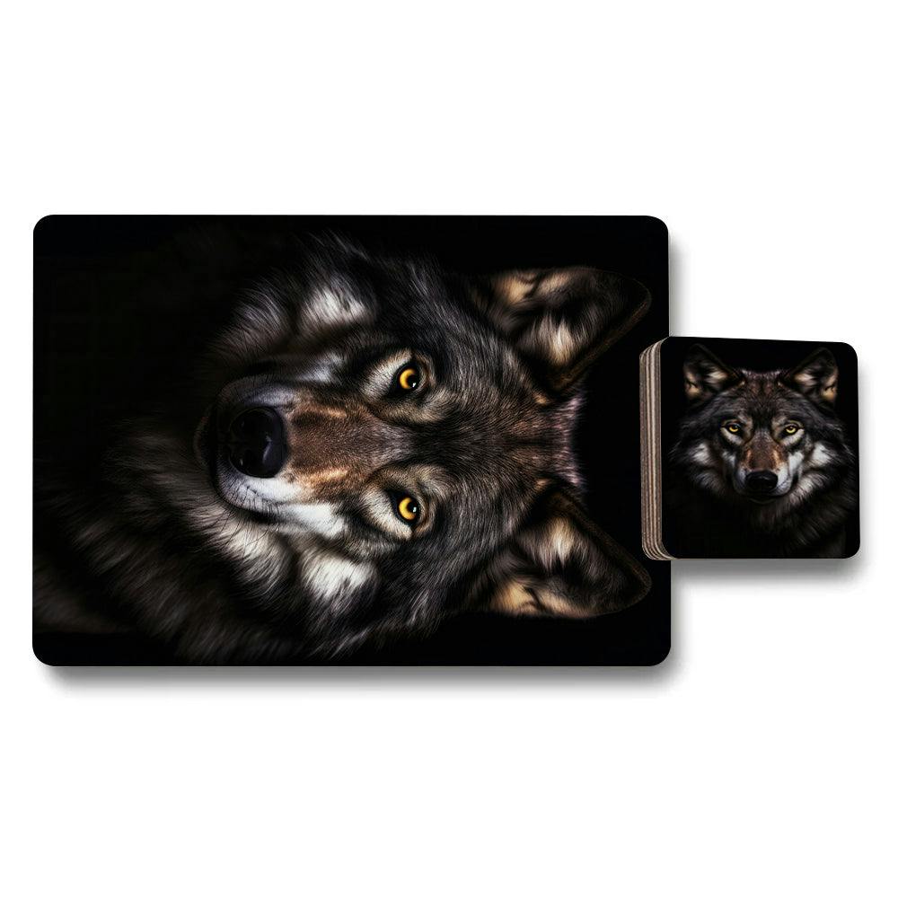 Benjamin Tate Design Set Of 12 Placemats And Coasters Designer Artwork With Wood Bottom