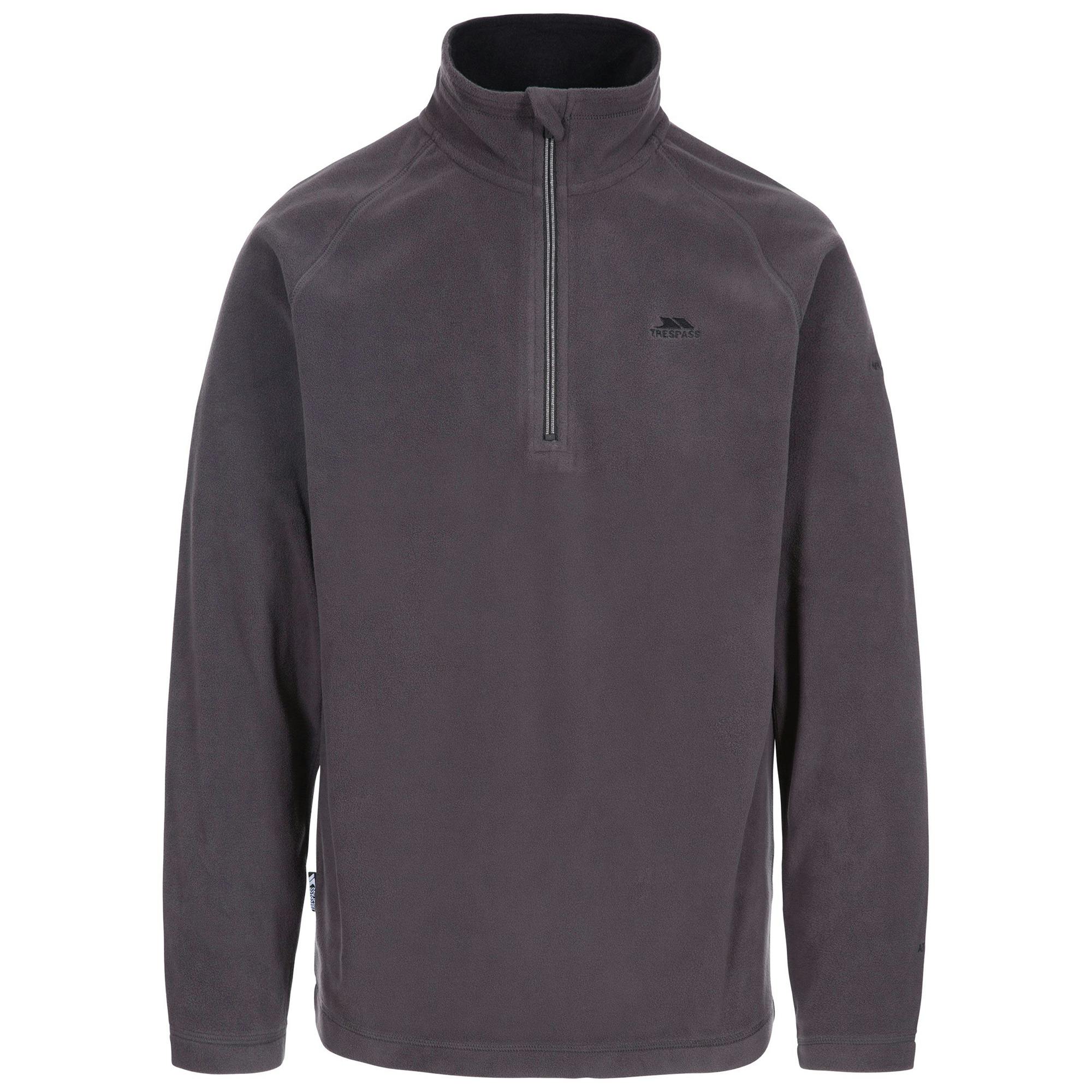 Trespass Men's Dark/Grey Blackford Microfleece - M - 100% Polyester