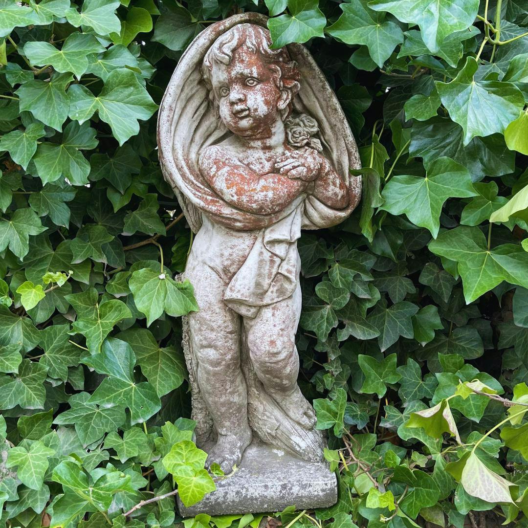 Rackhams Special Limited Edition Large Cherub Statue 'Winter'