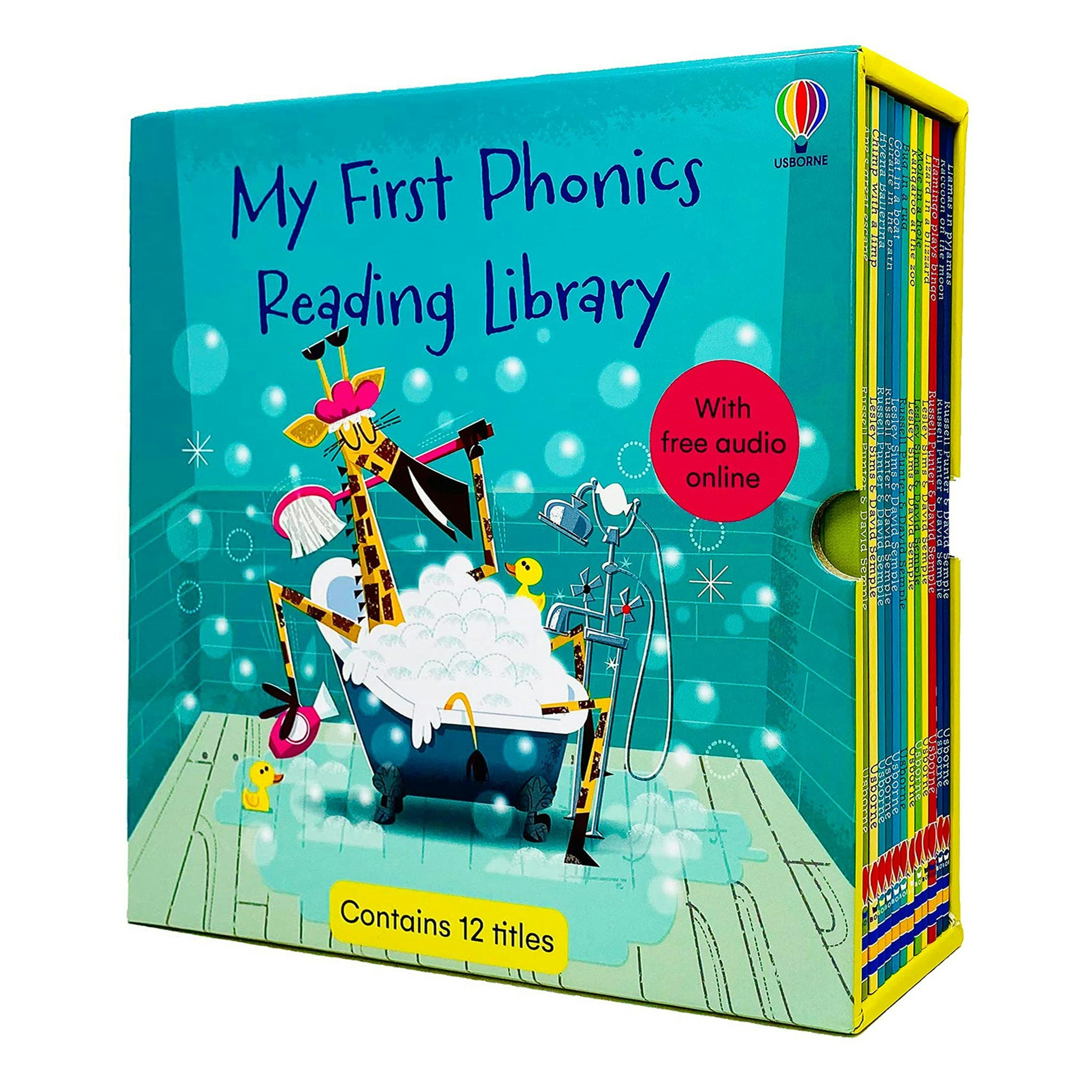 Usborne Publishing Ltd My First Phonics Reading Library Book Box Set (Phonics Readers) (With Free Audio Online) Size 12