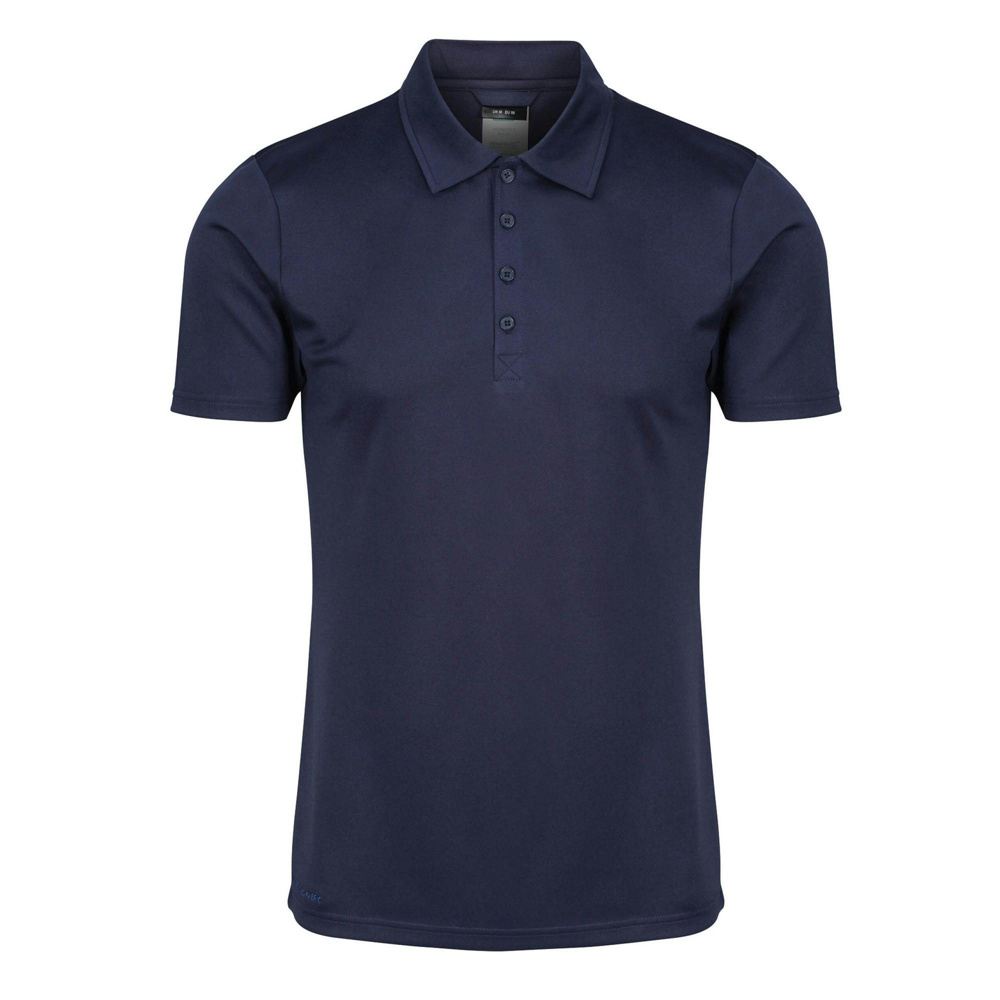 Regatta Men's Blue Recycled Polo Shirt - Navy - S - Navy - 100% Recycled Polyester