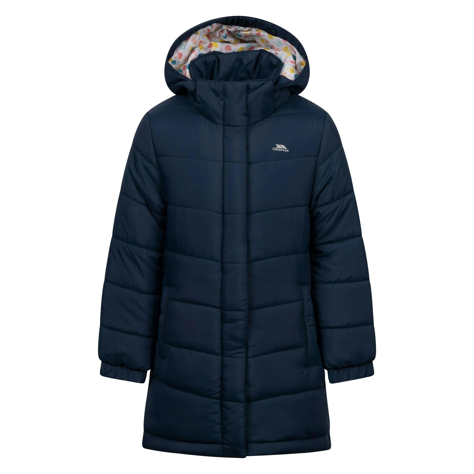 Trespass Girls Ellster Jacket - Navy - 2-3 Years - Navy - 100% Polyester