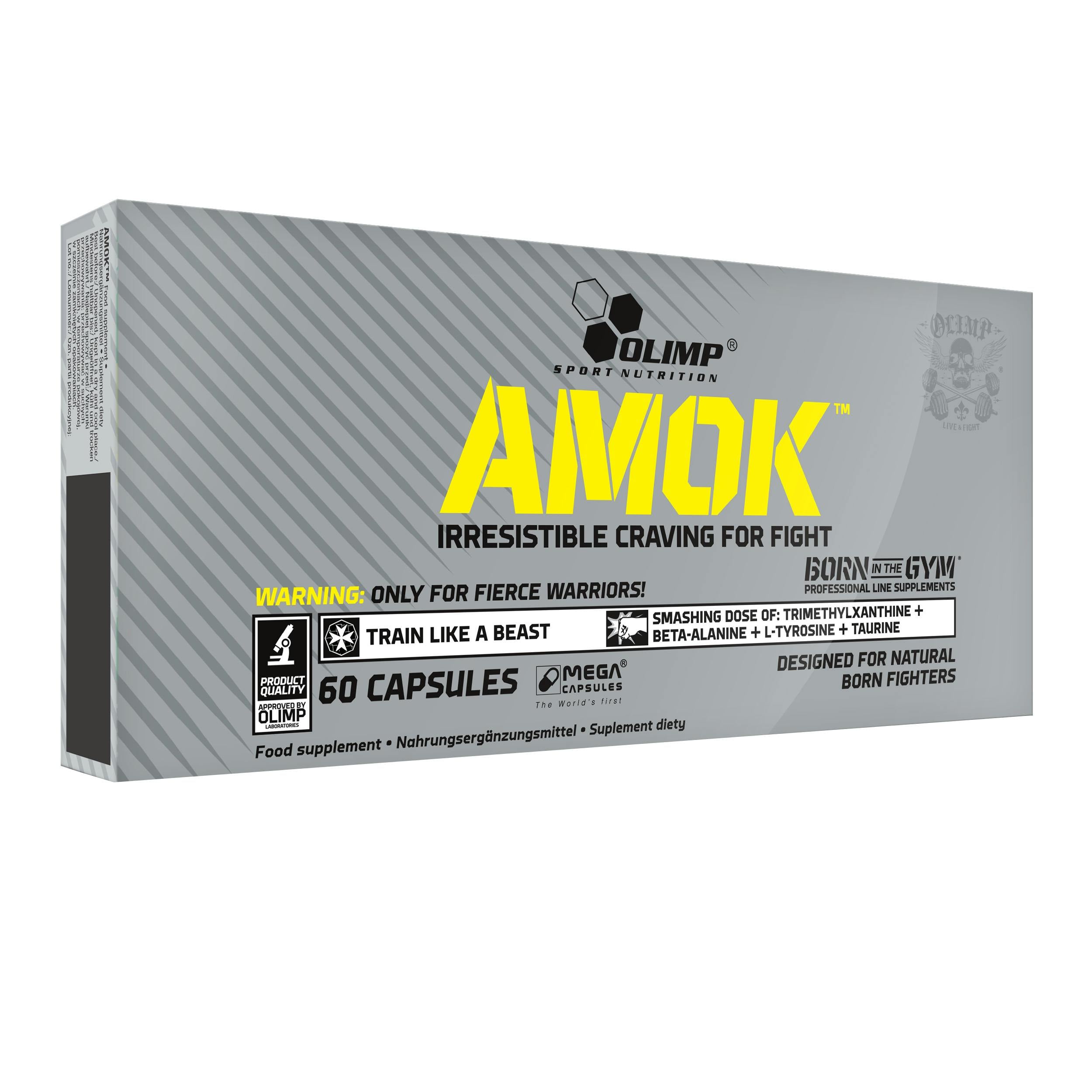 Olimp Nutrition Amok - 60 Caps | Extreme Energy, Focus & Endurance Pre-Workout - Image 5