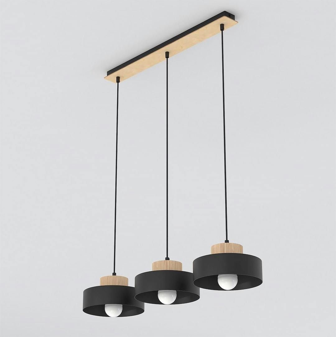 Emibig Black Kivi Pendant Lamp 3 X E27