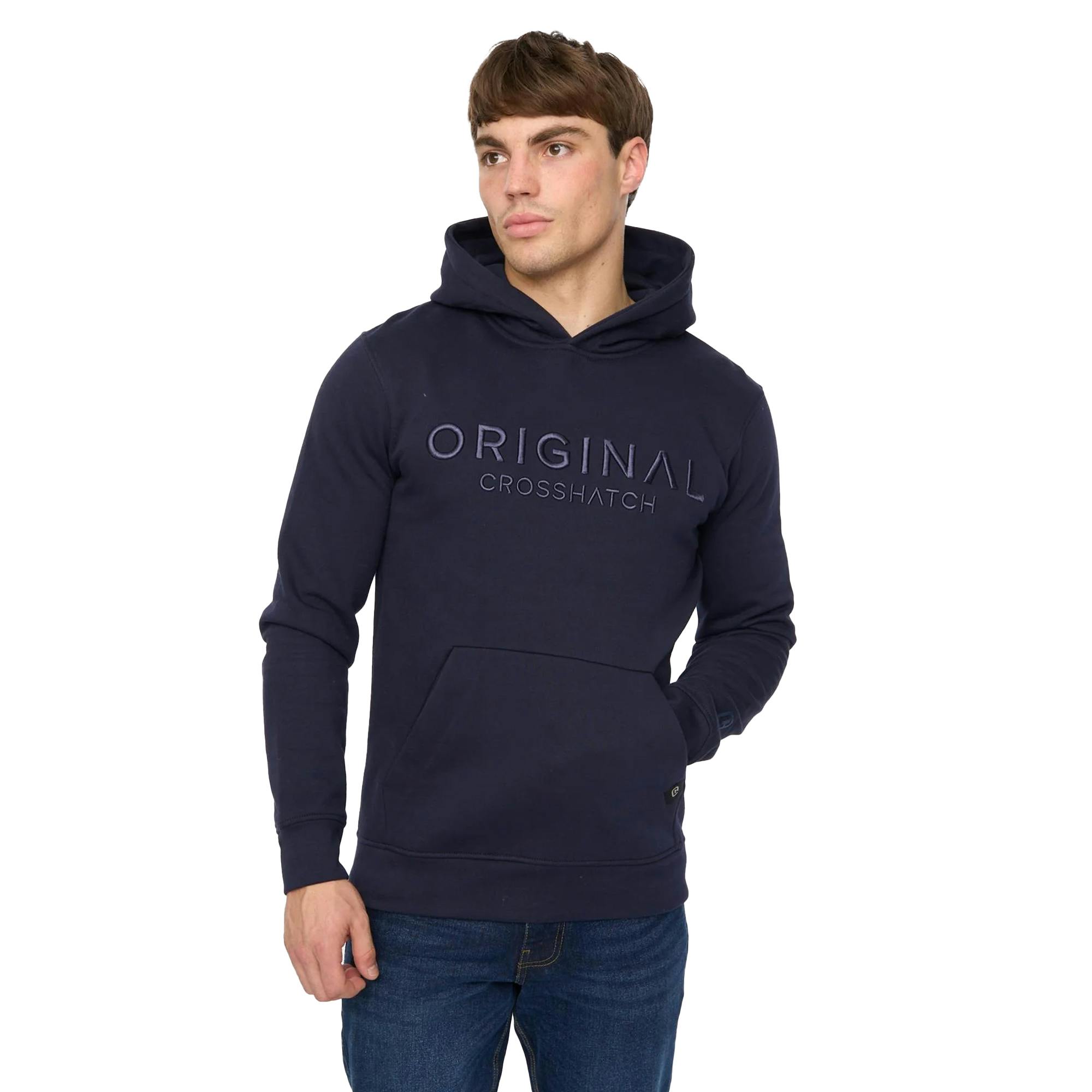 Crosshatch Men's Haromere Hoodie - Navy - Navy - Xl - 60% Cotton/40% Polyester