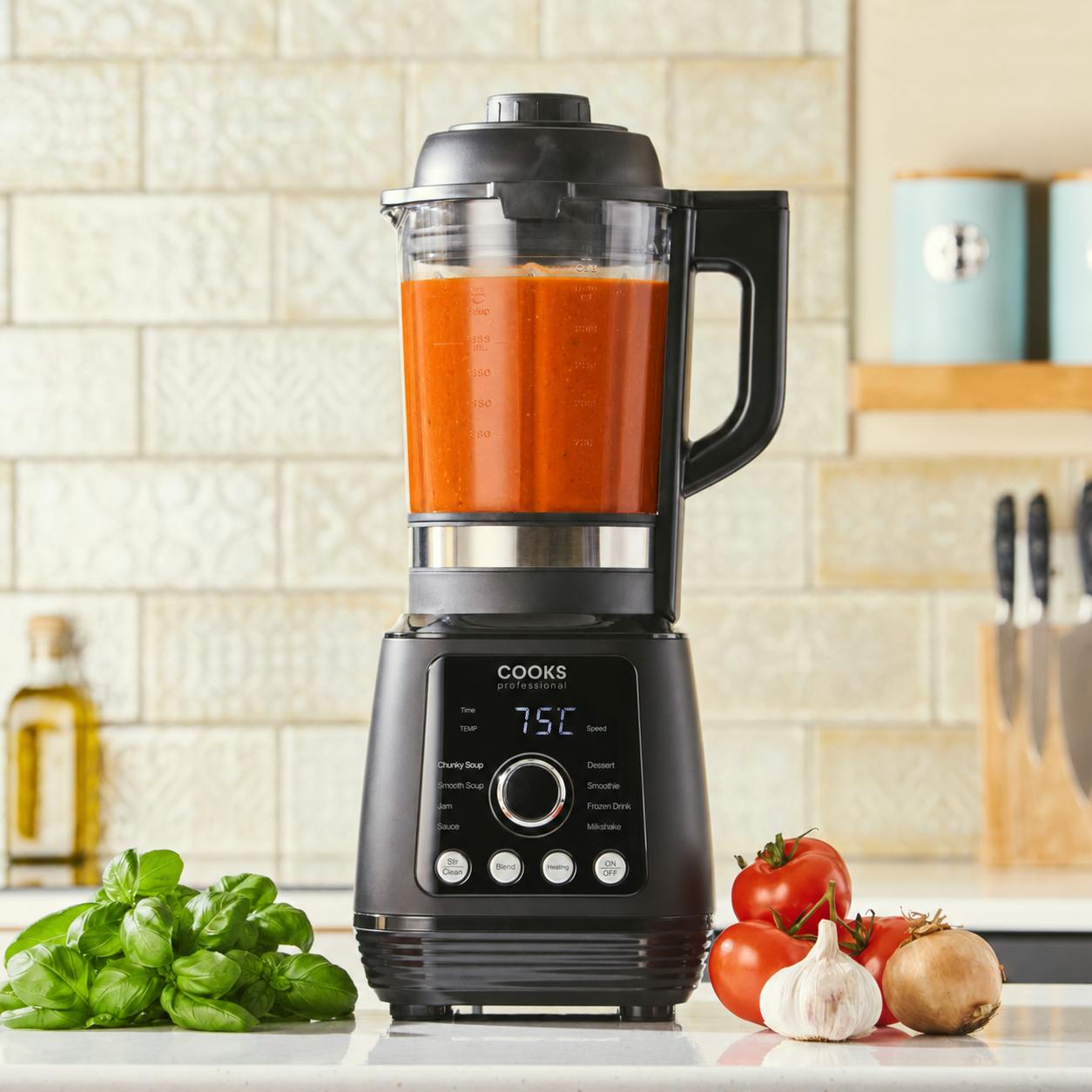 Cooks Professional Heated Blender And Soup Maker, Black - Image 3