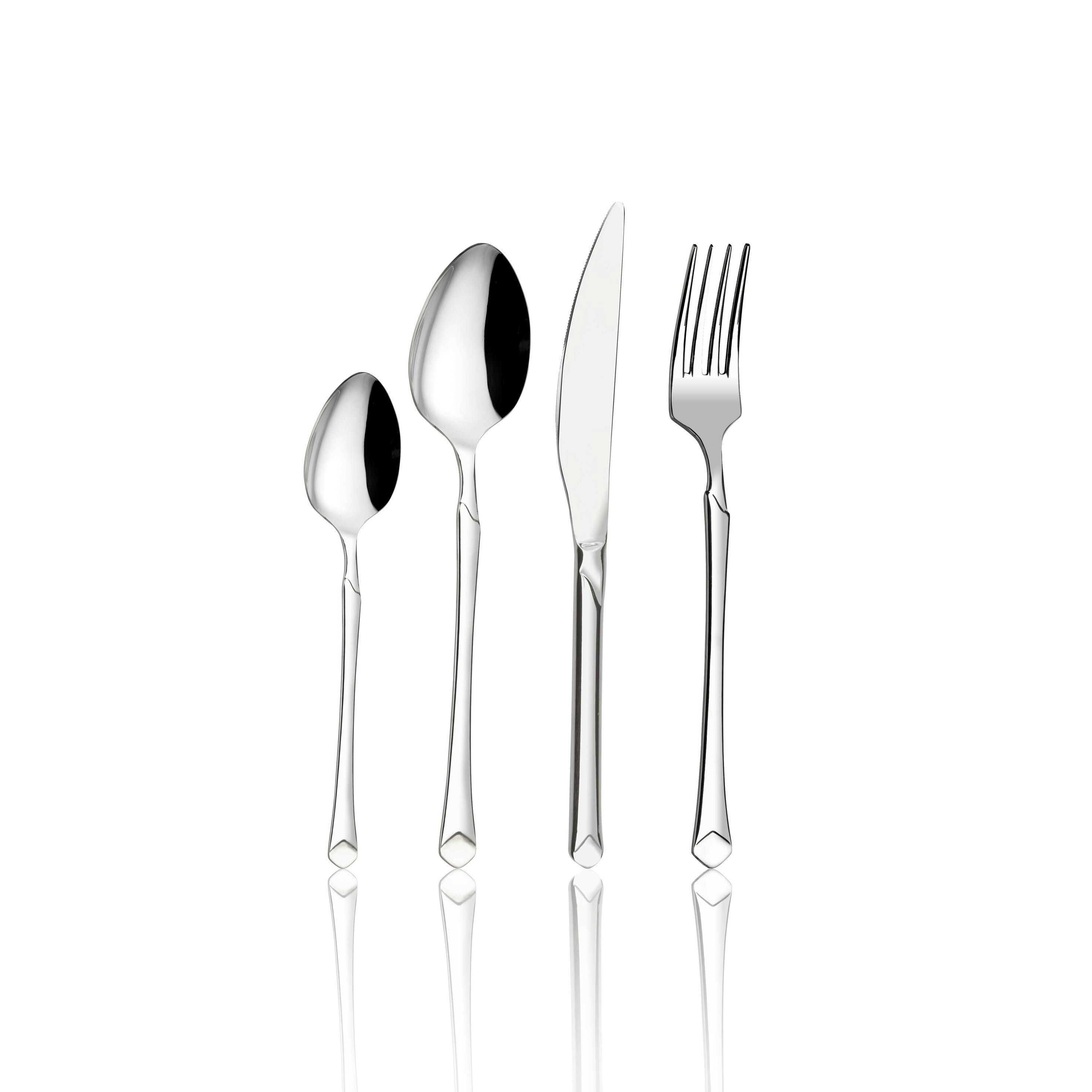 Rackhams Sedef Collection 24-Piece Cutlery Set (For 6 People)
