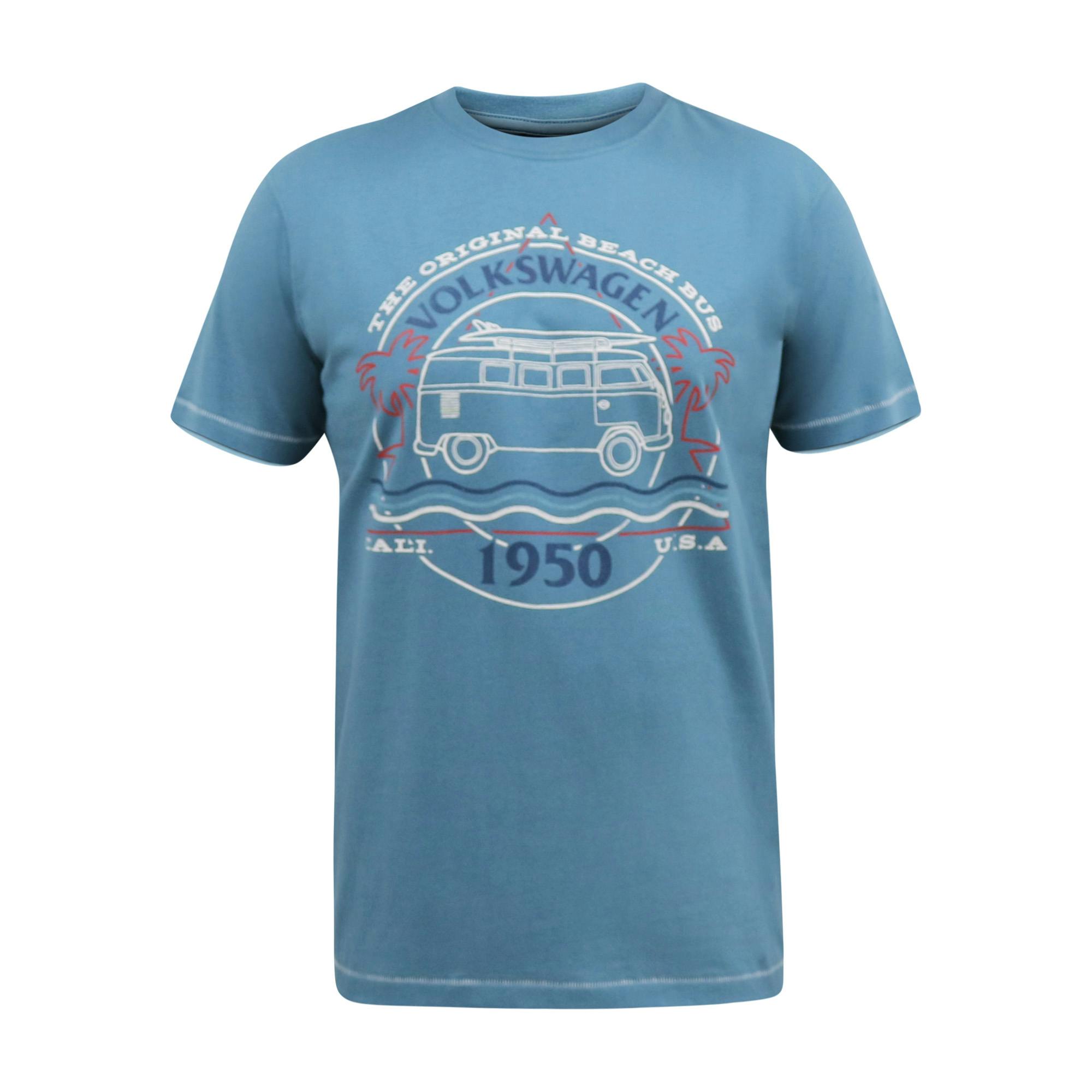 Duke Men's D555 Woodhall Volkswagen Kingsize T-Shirt - Pale Teal - Pale Teal - 5XL - 60% Cotton/40% Polyester