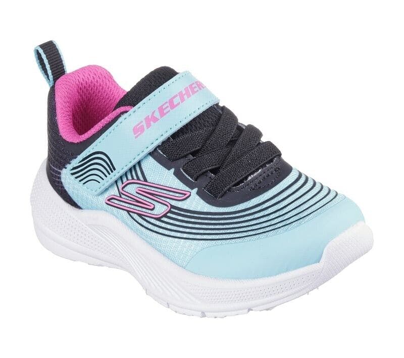 Skechers Girls Microspec Advance Trainers Baby Infant Shoes 403926N - Uk Kids 4 Eu 21