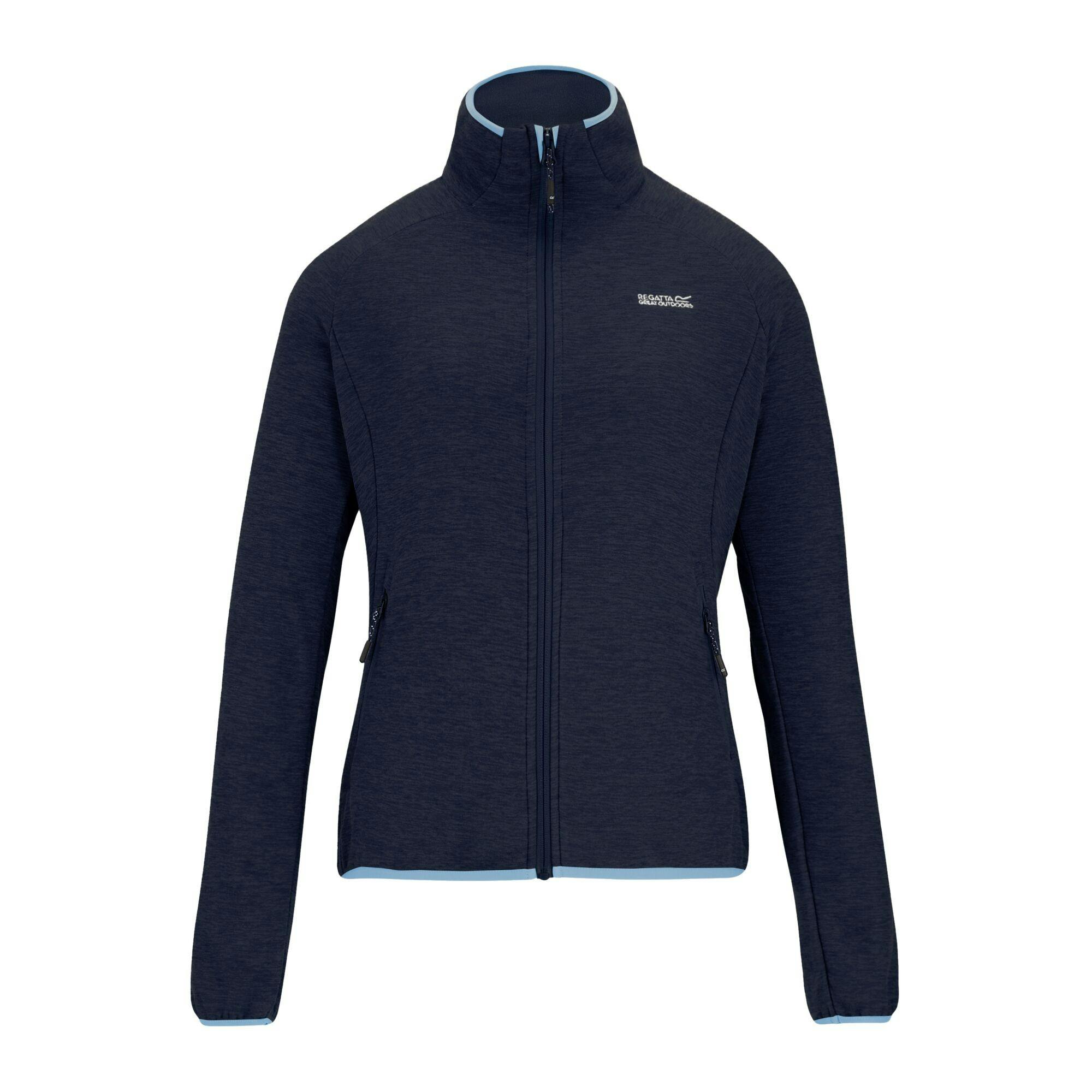 Regatta Women's Blue Rivendell Full Zip Fleece Jacket - Navy - 16 Uk - Navy - 70% Polyester/30% Recycled Polyester