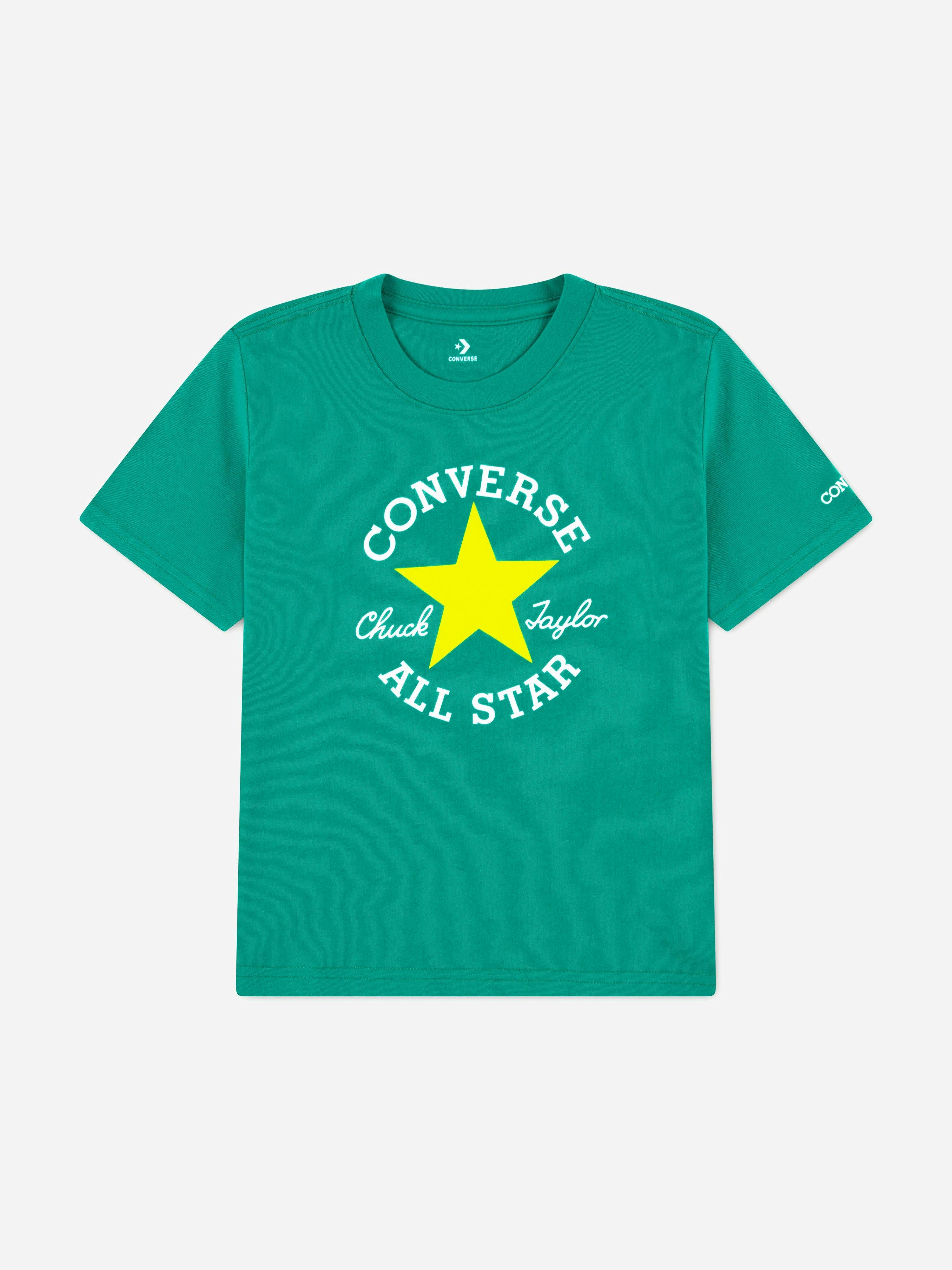 Converse Boys Green Dissected Chuck Patch T-Shirt In - 8 - 10 Yrs