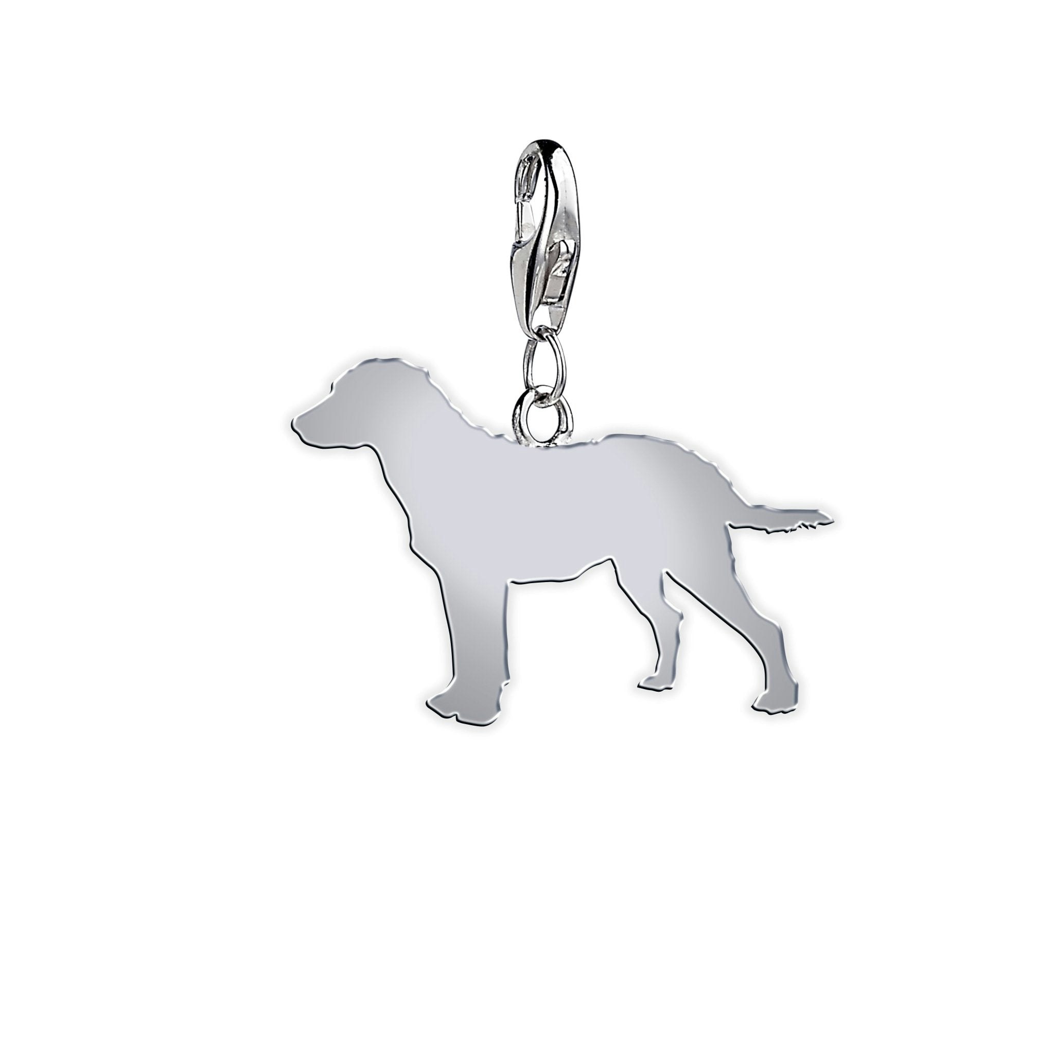 Mylee London Silver Chesapeake Bay Retriever Silhouette Charm - No - Clip On Charm