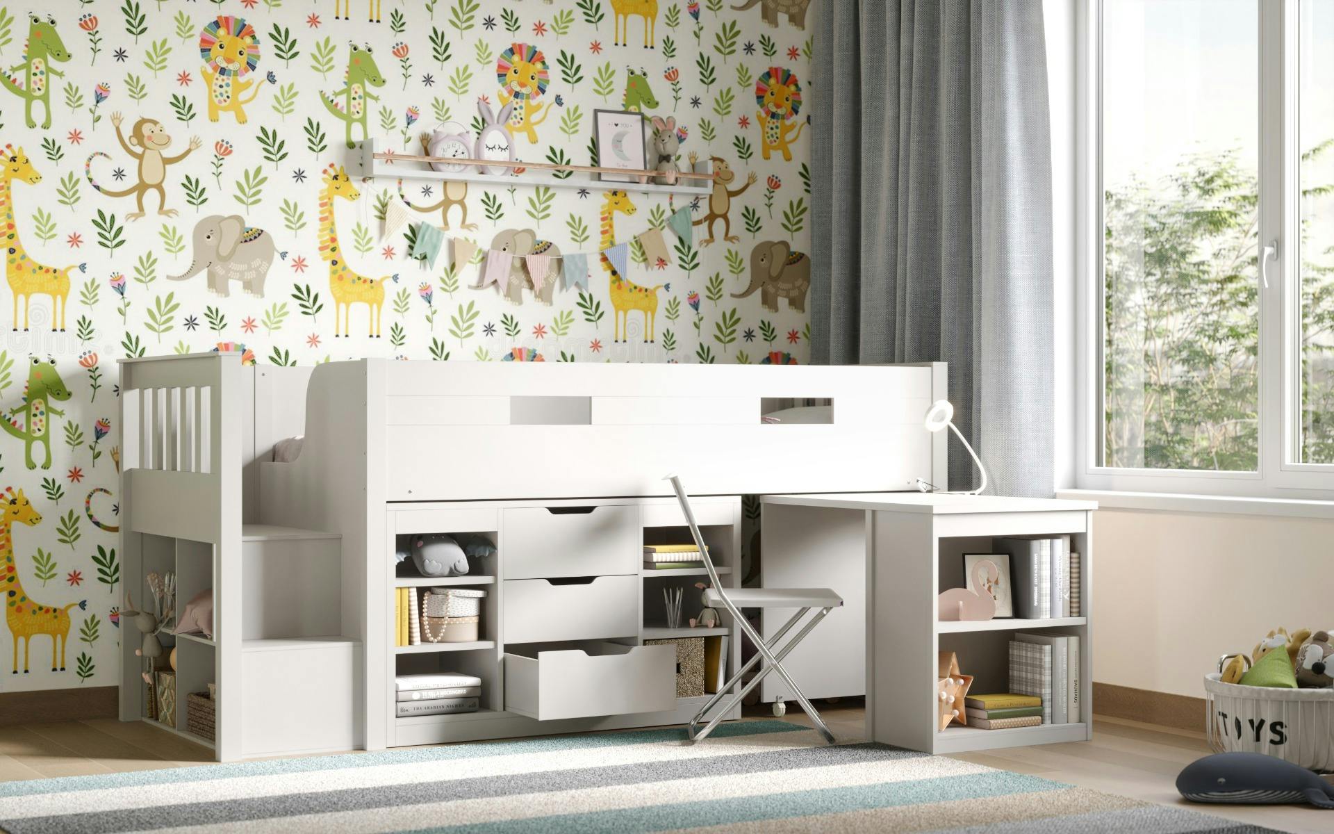 Flair White Charlie Cabin Bed