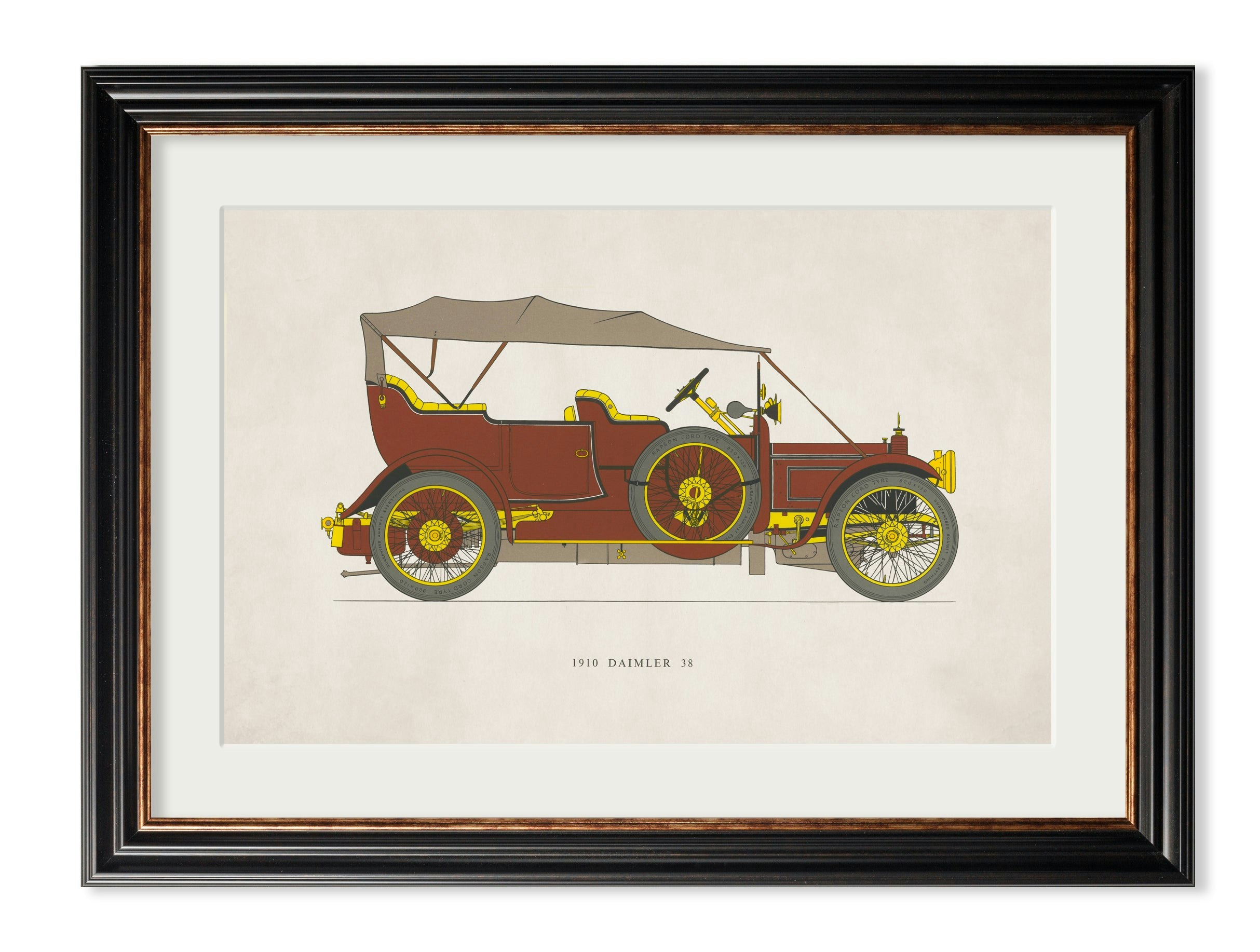 Rackhams 1910 Daimler 38 - 50 X 70Cm - York Slim