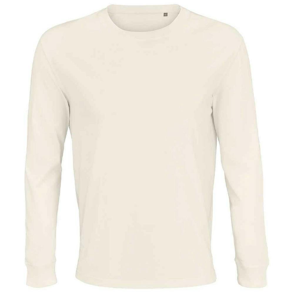 Sol's Men's Off-White Pioneer Cotton Long-Sleeved T-Shirt In | Size: 3XL - Image 2