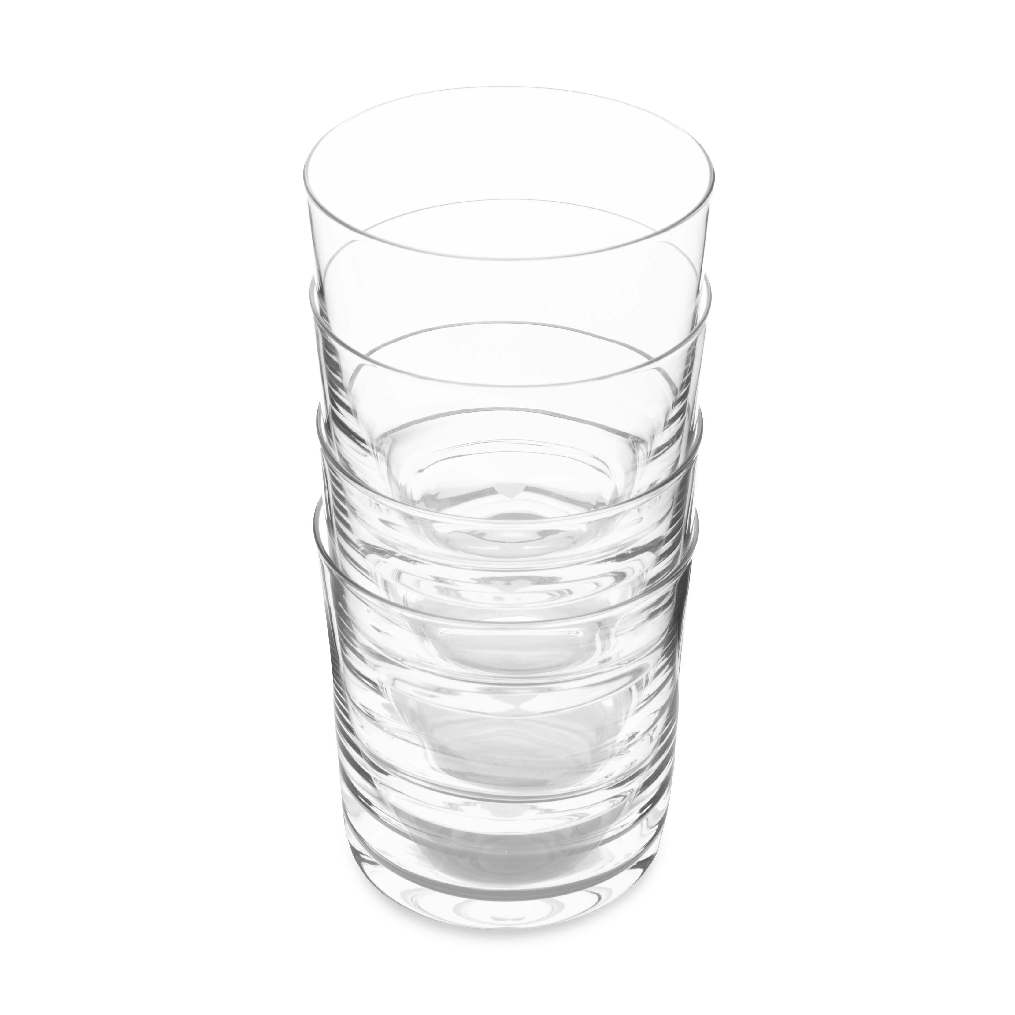 Rackhams Big Love Top Tumblers, Set Of 4, 320Ml - Clear - Glass - Glass Tumblers