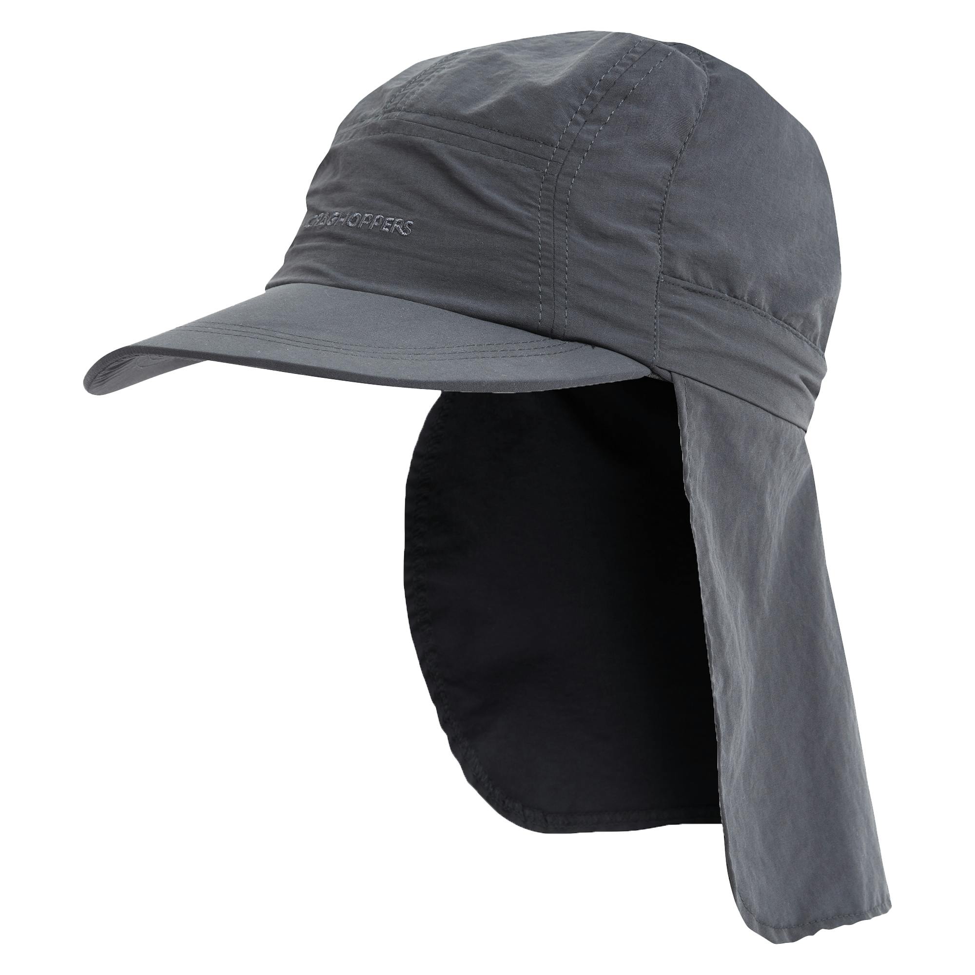 Craghoppers Men's Black Nosilife Iii Logo Desert Hat - Pepper - Pepper - M-L - 100% Recycled Polyamide