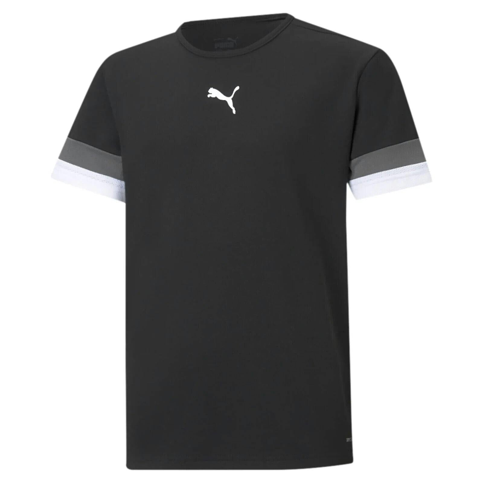 Puma Boys Black / Girls Teamrise T Shirt Football Jersey 704938 - 116 5-6 Years