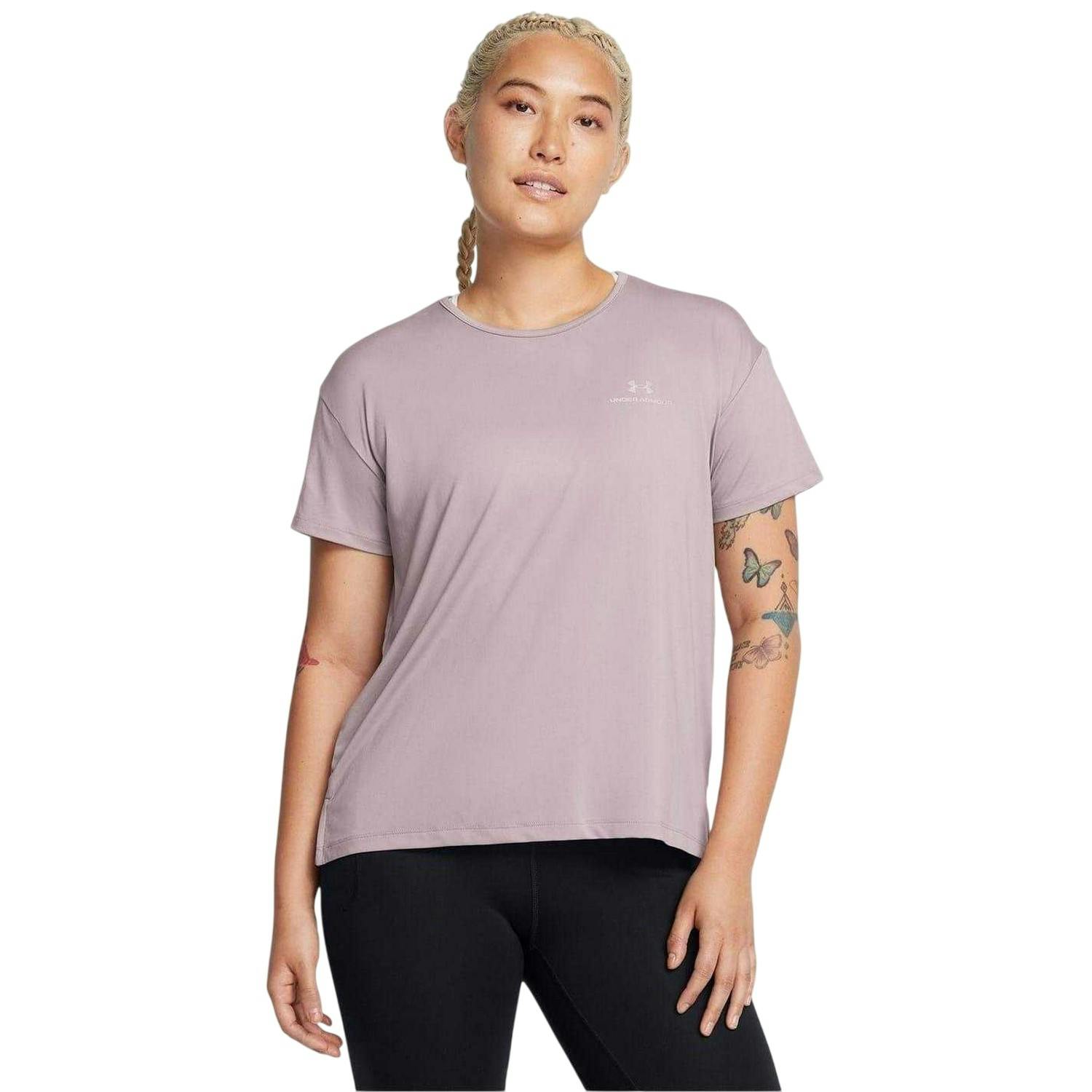 Under Armour Women's Grey / Vanish Energy Ua Rush Gym Top - 10 Uk - 90% Polyester/10% Elastane