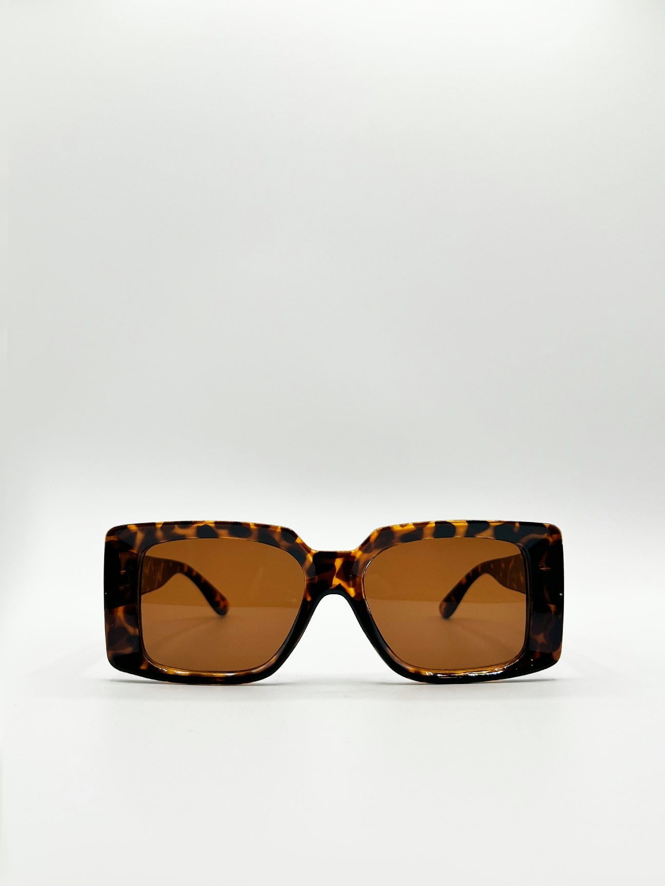 Svnx Women's Brown Oversized Square Frame In Tortoiseshell In - Image 2