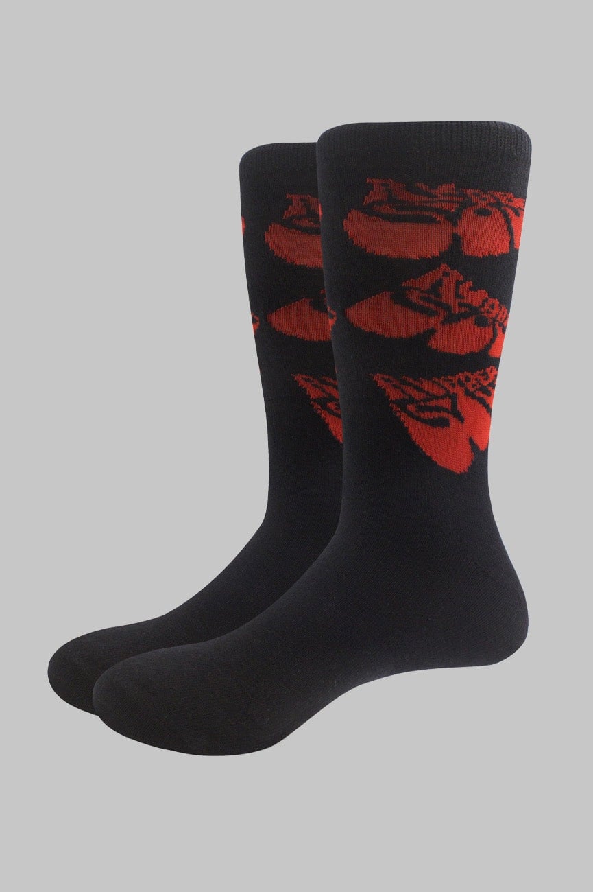 Paradiso Clothing Unisex Black The Beatles Rubber Soul Socks