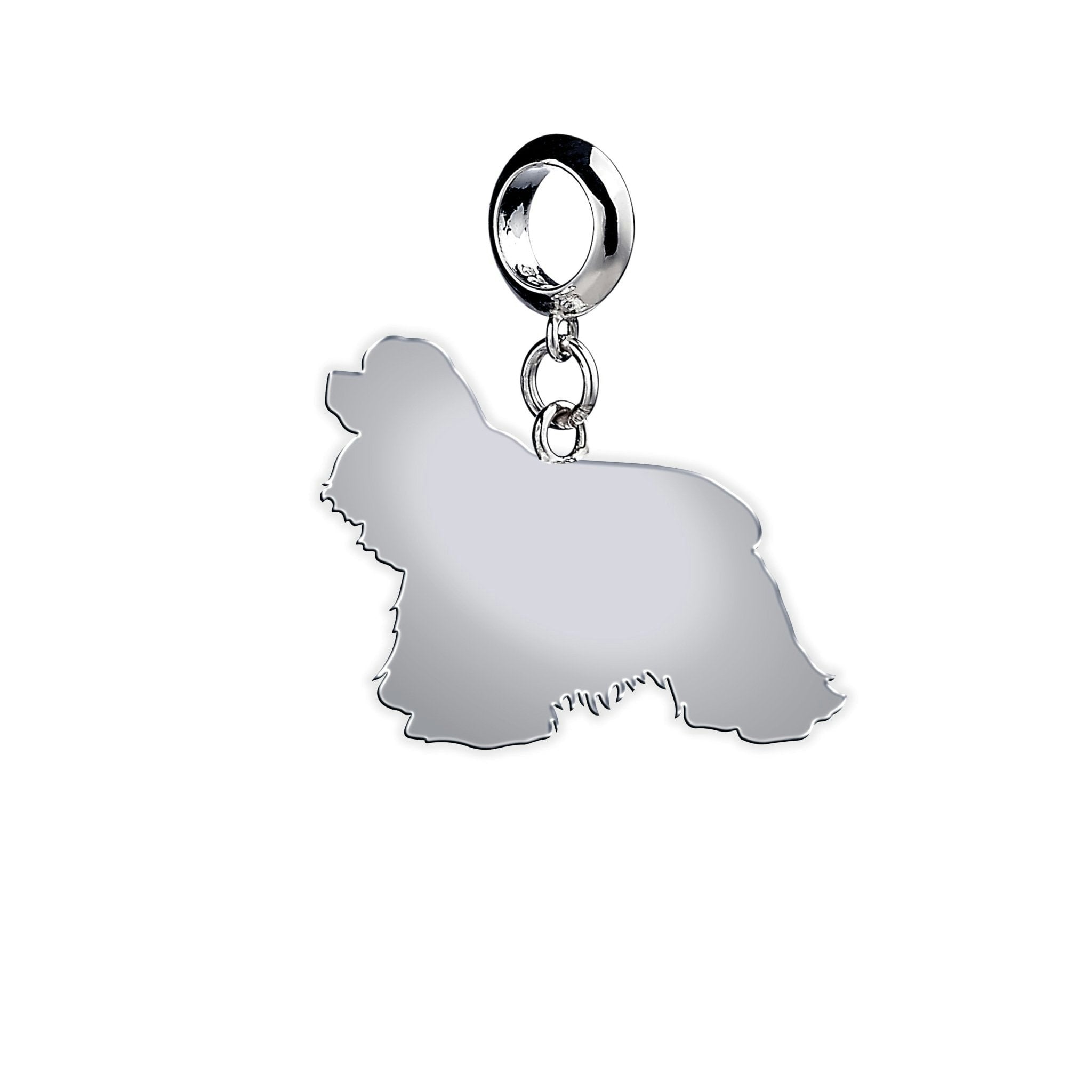 Mylee London Silver American Cocker Spaniel Silhouette Charm - No - Slider Charm