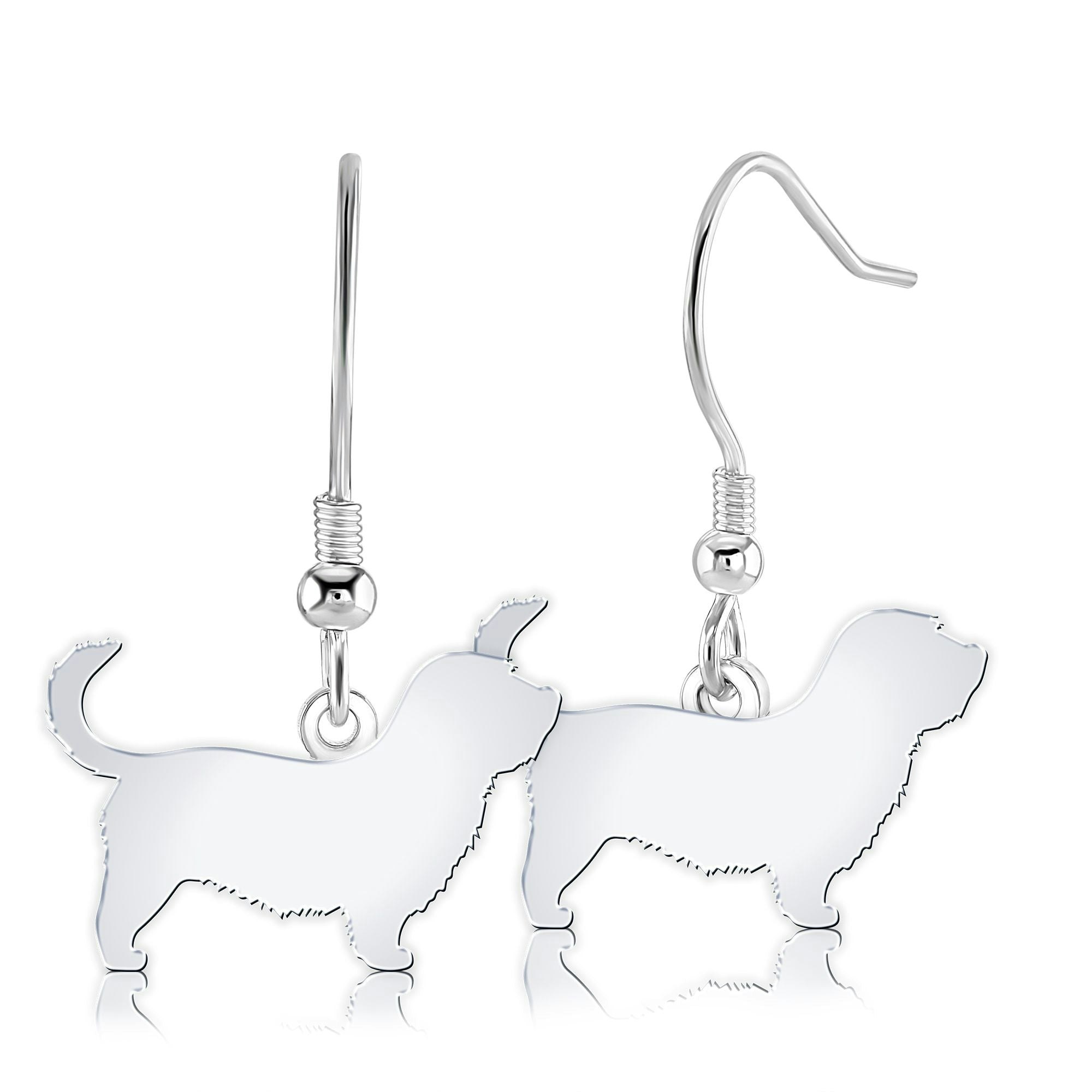 Mylee London Silver Glen Of Imaal Terrier Silhouette Earrings - Yes - Hook