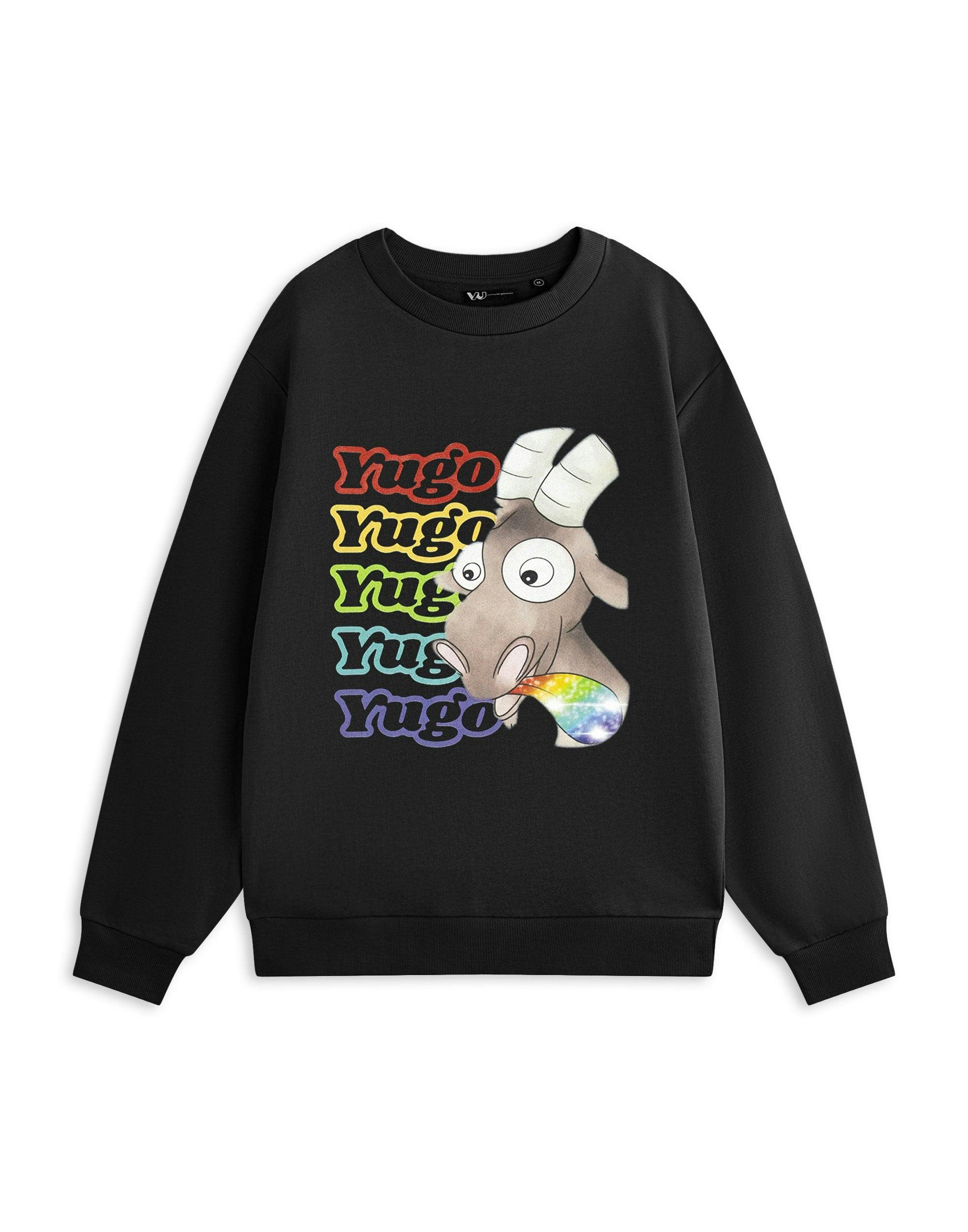 Vanilla Underground Unisex Black Show Me The Merch Yugo Rainbow Sweatshirt - Large